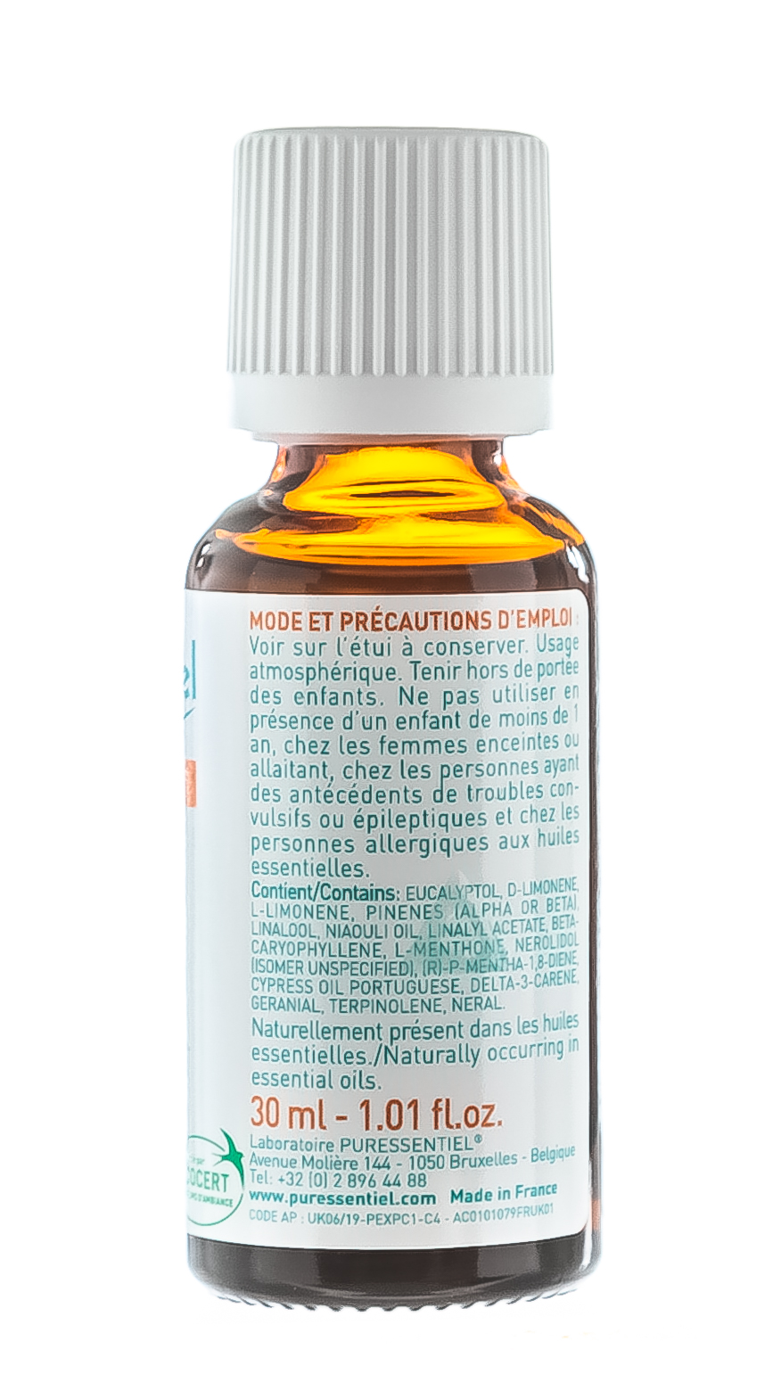 Пюресансьель Комплекс эфирных масел чистый воздух, 30 мл (Puressentiel, Отдых и Релакс) фото 6