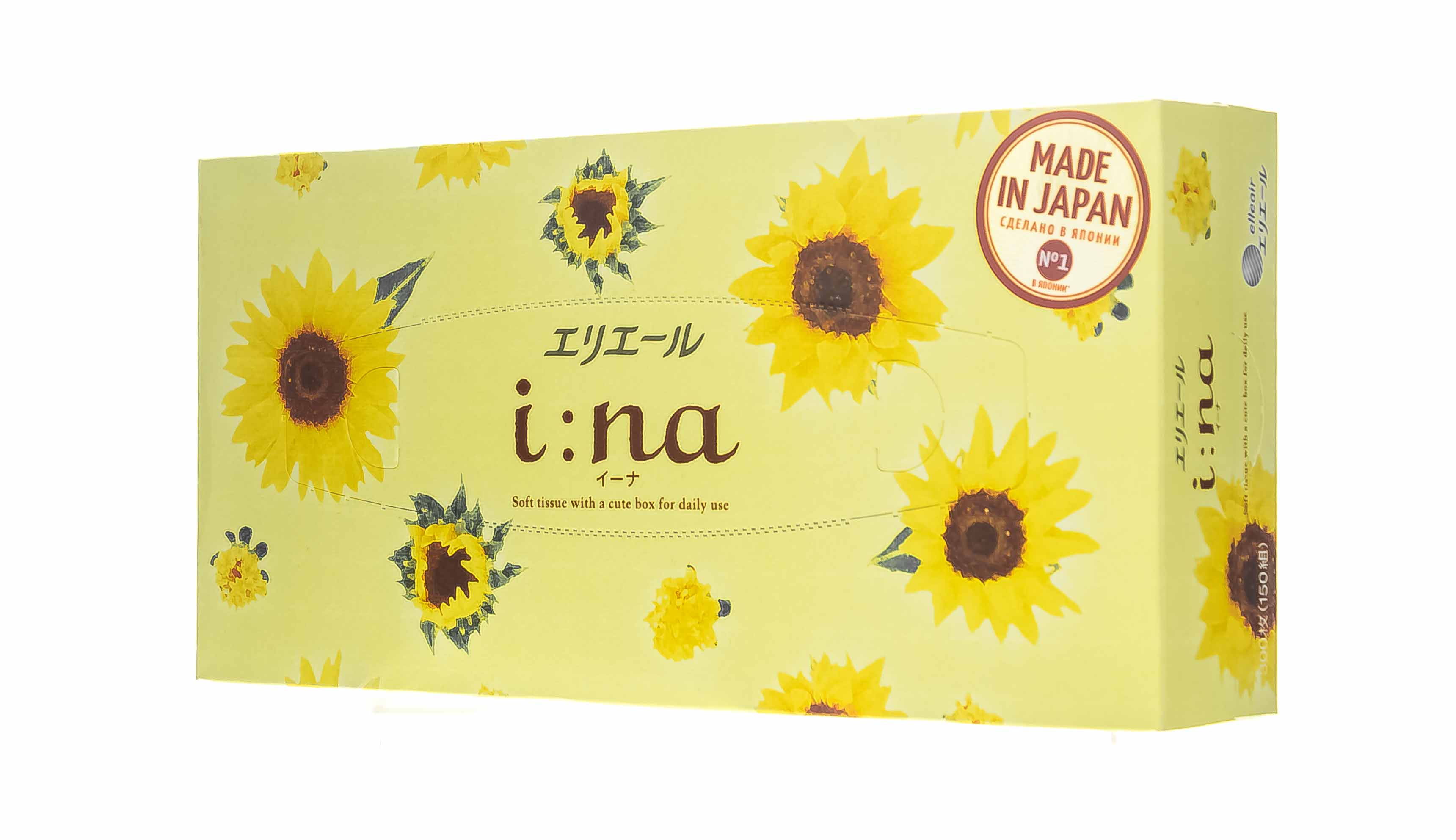 Элеар Салфетки бумажные в коробке  150 шт (Elleair, I:na) фото 3