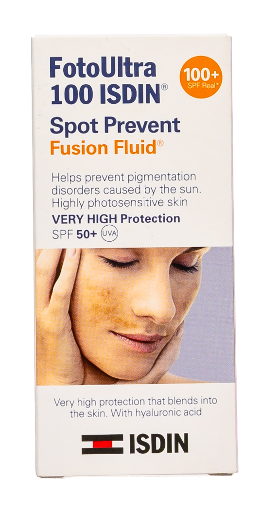  Флюид солнцезащитный для лица SPF 50+, 50 мл (ISDIN, Foto ultra) фото 1