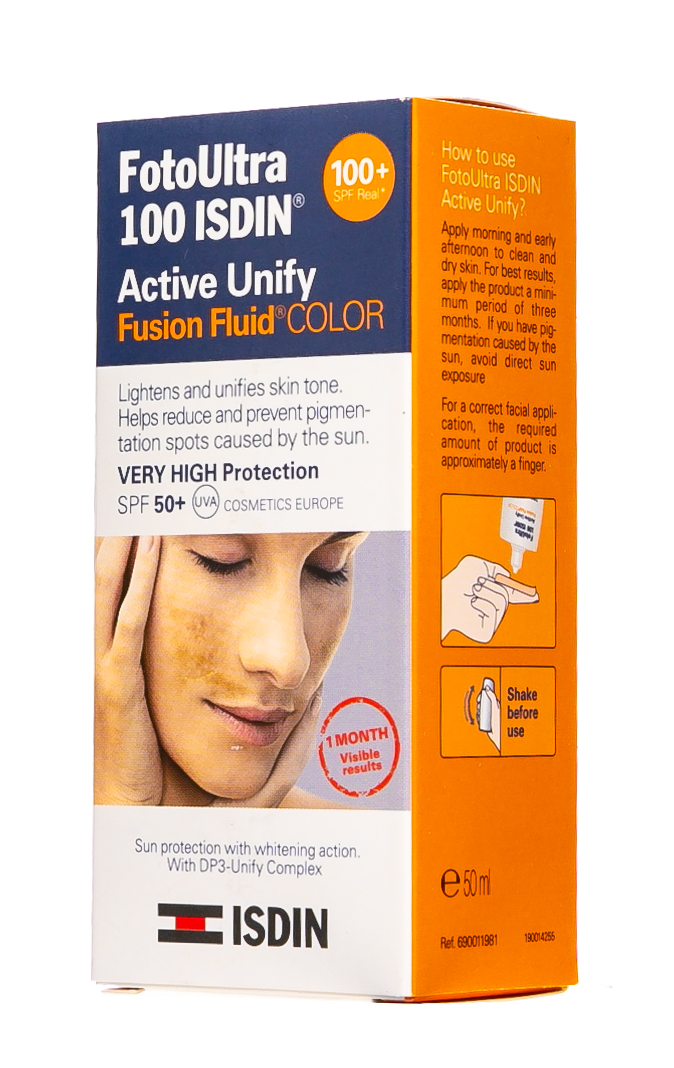Флюид солнцезащитный для лица SPF 50+, 50 мл (ISDIN, Foto ultra)  Флюид солнцезащитный для лица SPF 50+, 50 мл (ISDIN, Foto ultra) фото 2