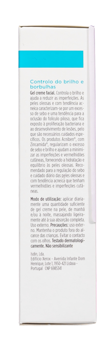  Гель-крем для лица Teen Skin Acniben Control De brillos Y Granos, 40мл (ISDIN, Acniben) фото 2