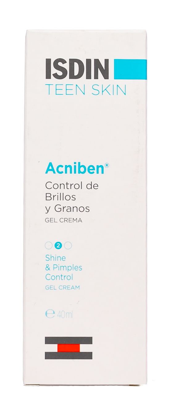  Гель-крем для лица Teen Skin Acniben Control De brillos Y Granos, 40мл (ISDIN, Acniben) фото 5