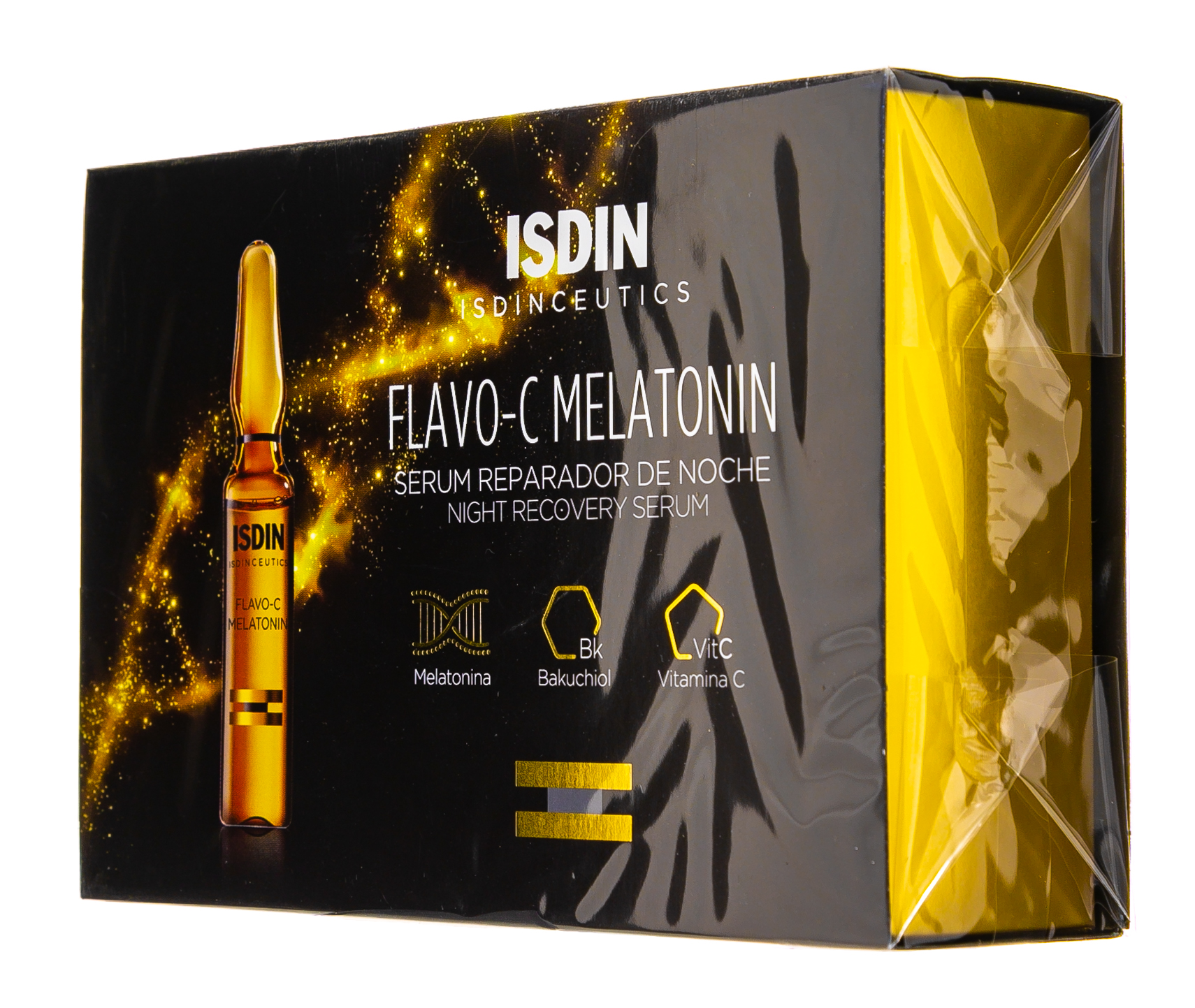  Сыворотка для лица ночная ISDINCEUTICS FLAVO- C MELATONIN 30шт*2 мл (ISDIN, Isdinceutics) фото 2