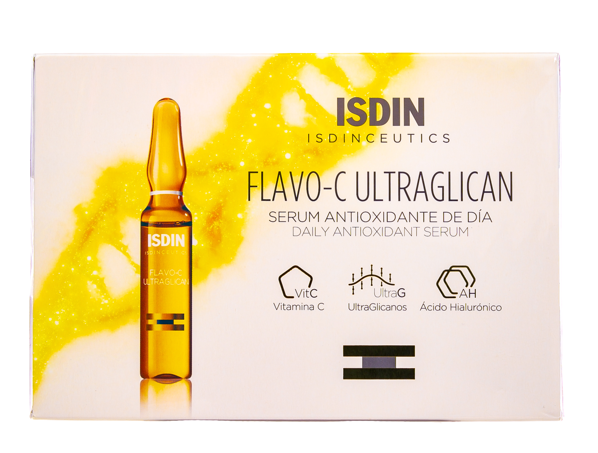  Сыворотка для лица дневная Isdinceutics Flavo-C Ultraglican 30 шт х 2 мл (ISDIN, Isdinceutics) фото 1