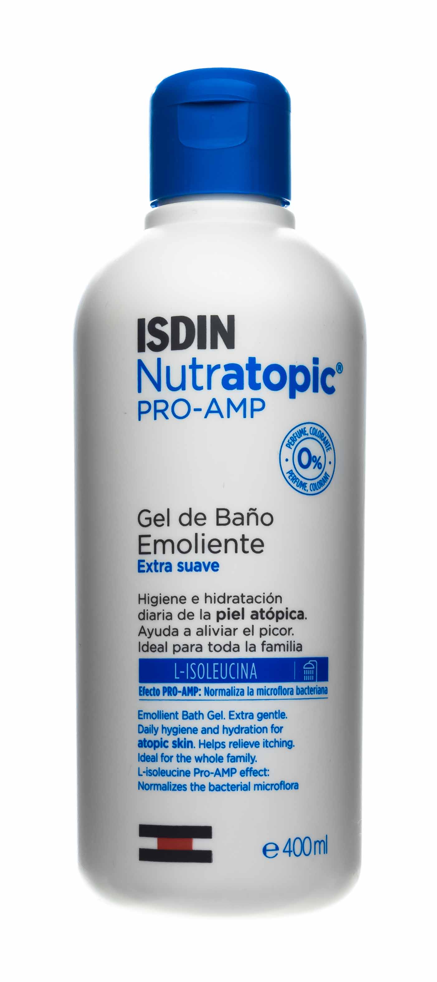 ISDIN Гель смягчающий для душа для атопичной кожи Nutratopic Pro-AMP Gel De Bano, 400 мл. фото