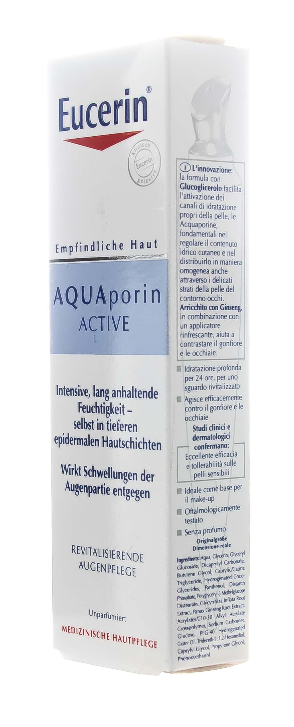 Эуцерин Интенсивно увлажняющий крем для кожи вокруг глаз, 15 мл (Eucerin, AQUAporin ACTIVE) фото 2