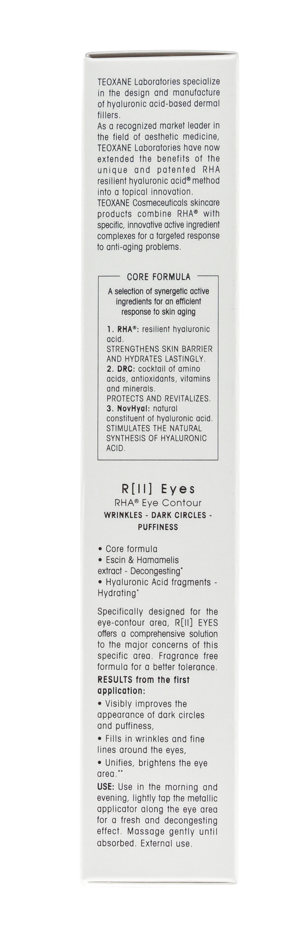 Теосиаль Омолаживающий крем  для контура  глаз  и хайлайтер R II EYES 15 мл (Teoxane, RHA) фото 4