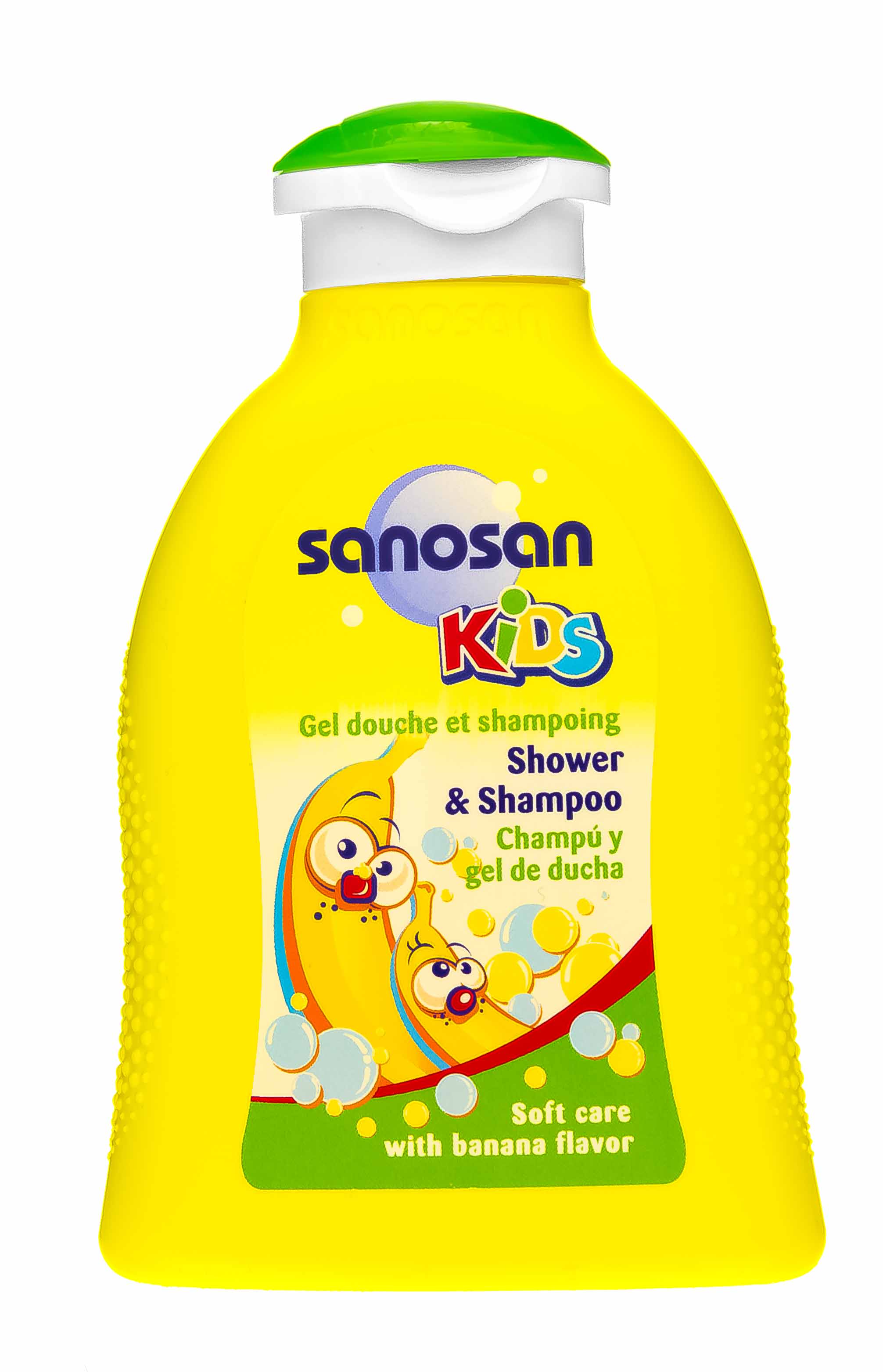 Саносан Гель для душа и шампунь Банан, 200 мл (Sanosan, Для детей 3+) фото 1