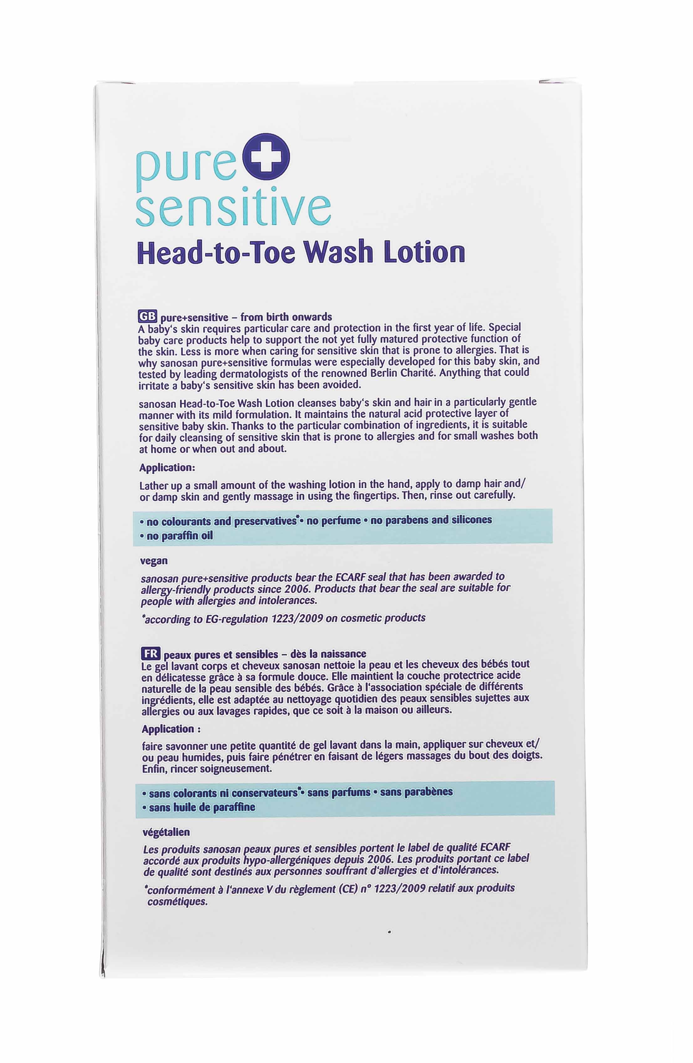 Саносан Детское средство для купания 2в1 Pure+Sensitive, 200 мл (Sanosan, Pure+sensitive) фото 4