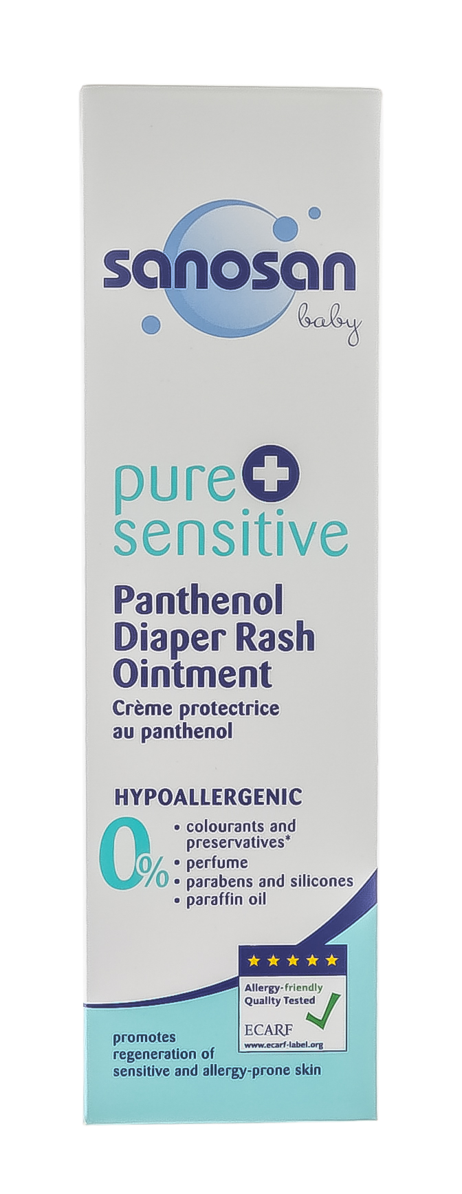 Саносан Крем под подгузник с пантенолом Pure+Sensitive, 100 мл (Sanosan, Pure+sensitive) фото 1