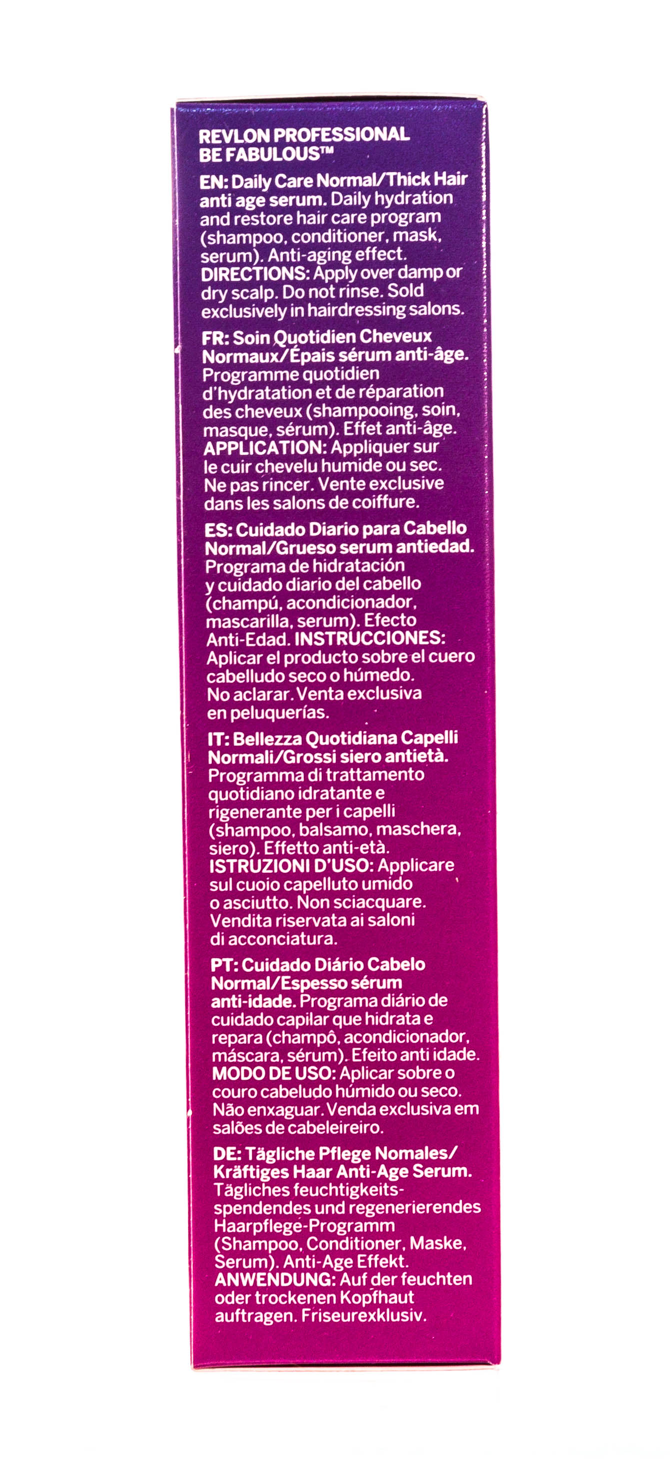 Ревлон Профессионал Антивозрастная сыворотка для ежедневного ухода для нормальных/густых волос RP Be Fabulous 80 мл (Revlon Professional, Be Fabulous) фото 3