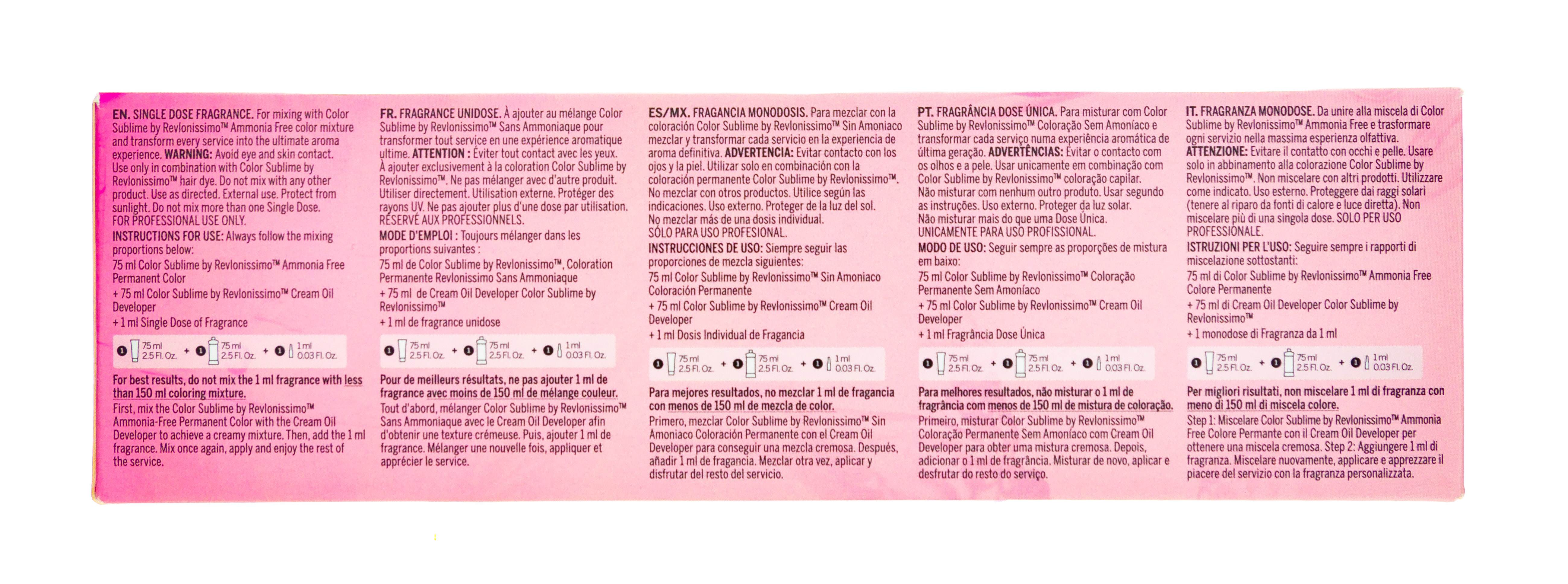 Ревлон Профессионал Набор с индивидуальными ароматами для добавления в краситель микс: Момент Дзен, Сладость Гурмэ, Настроение Заката 24*1 мл (Revlon Professional, Color Sublime) фото 3