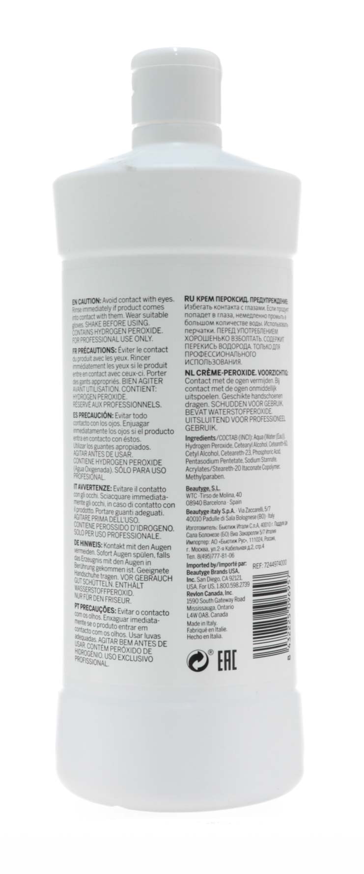 Ревлон Профессионал Кремообразный окислитель 6% Creme Peroxide 20 vol 900 мл (Revlon Professional, Revlonissimo) фото 2