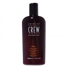 American Crew 3 в 1 Шампунь, кондиционер и гель для душа, 450 мл. фото