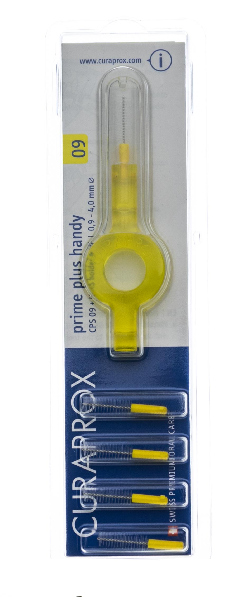 Курапрокс Набор для гигиенического ухода Prime  ершик межзубный желтый 5 шт +желтый держатель  1 шт (Curaprox, Ершик межзубный) фото 2