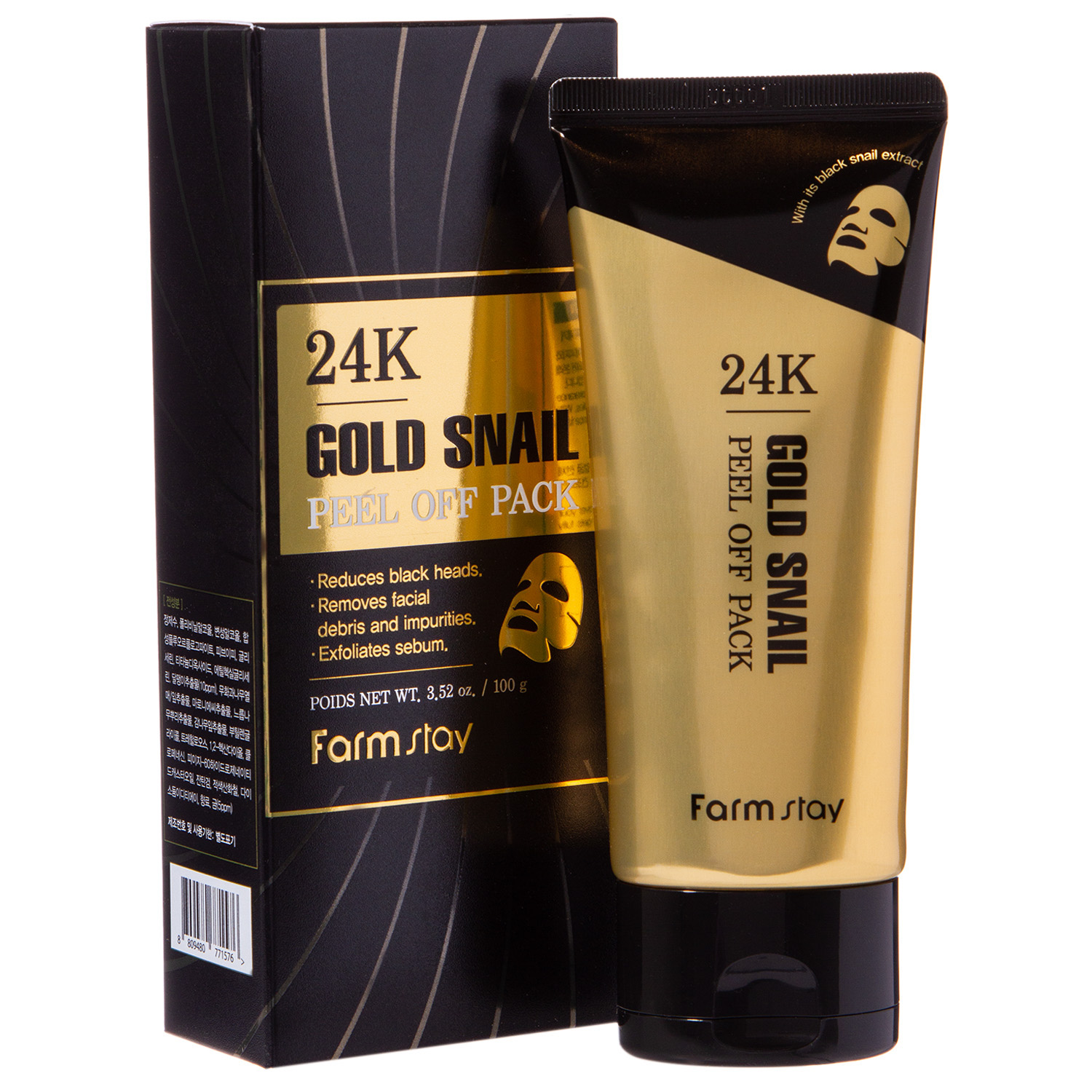 Фармстей Маска-пленка с золотом и муцином улитки, 100 г (Farmstay, Для лица) фото 1