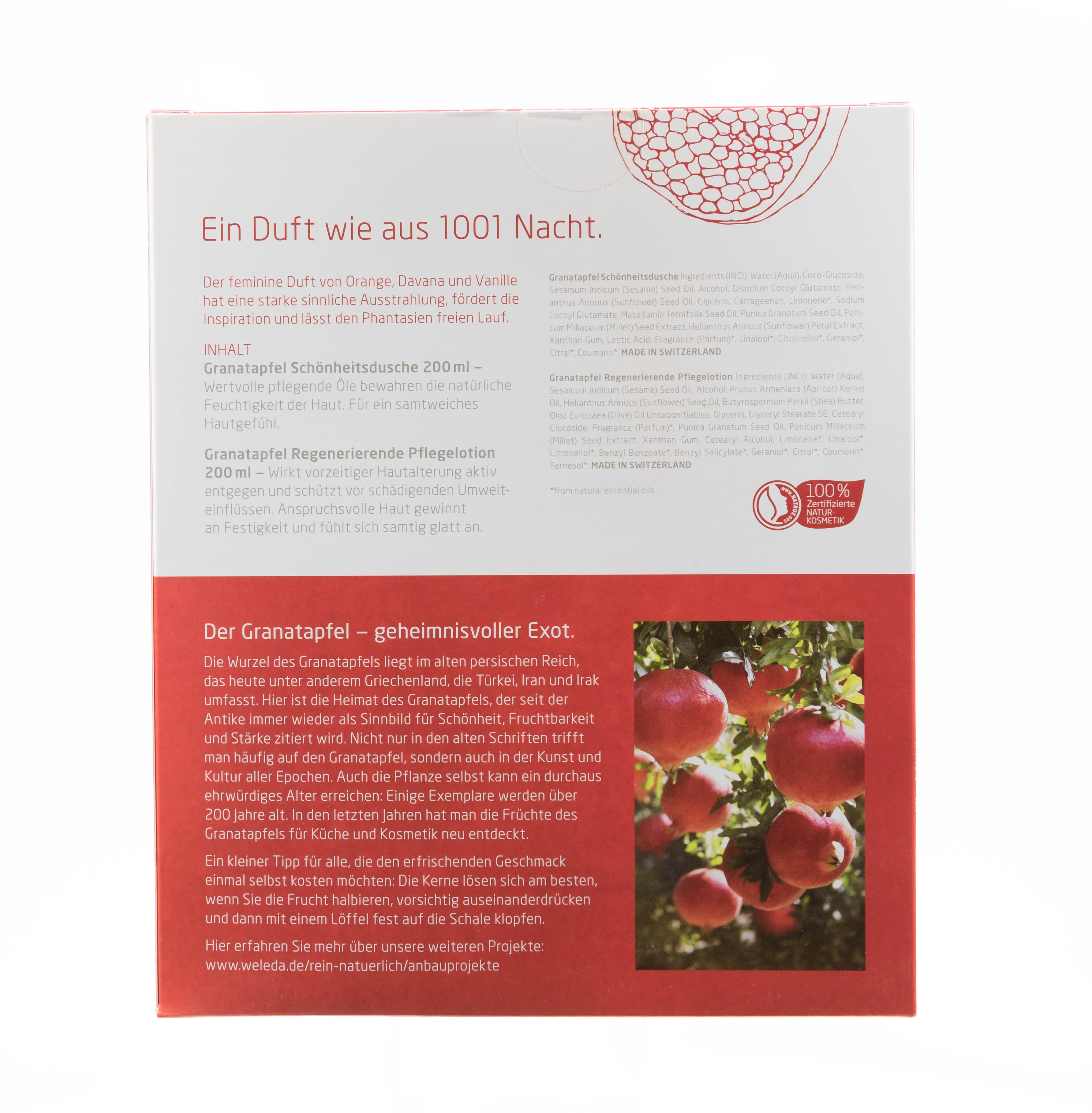 Веледа Подарочный набор: «Чувственный гранат» (Weleda, Гранатовая линия) фото 2