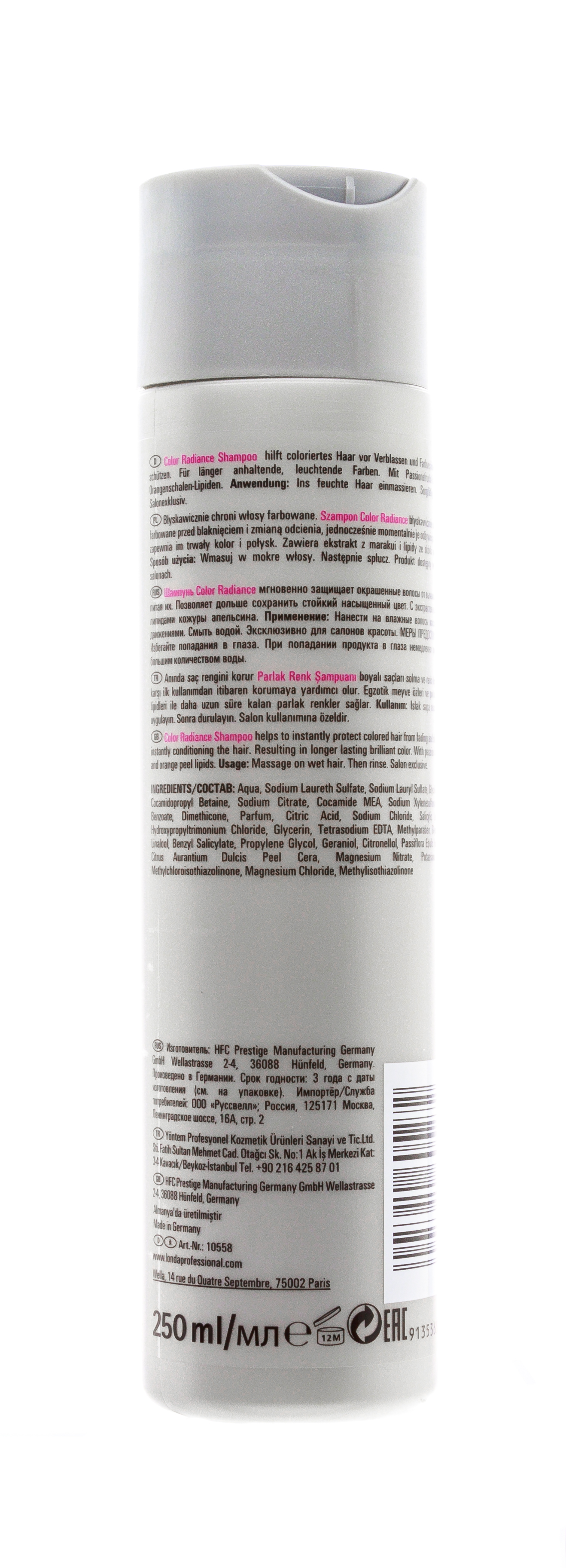 Лонда Профессионал Шампунь для окрашенных волос, 250 мл (Londa Professional, Color Radiance) фото 2