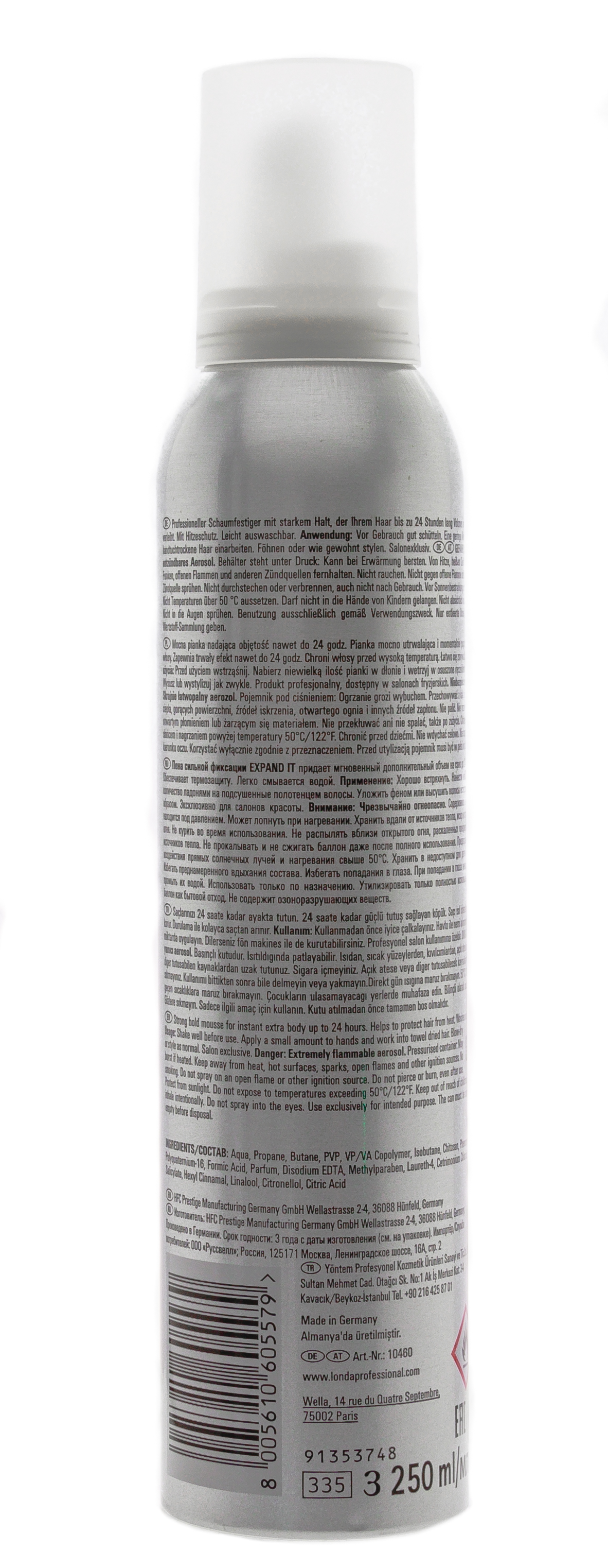 Лонда Профессионал Пена Expand It для укладки волос сильной фиксации, 250 мл (Londa Professional, Укладка и стайлинг) фото 2