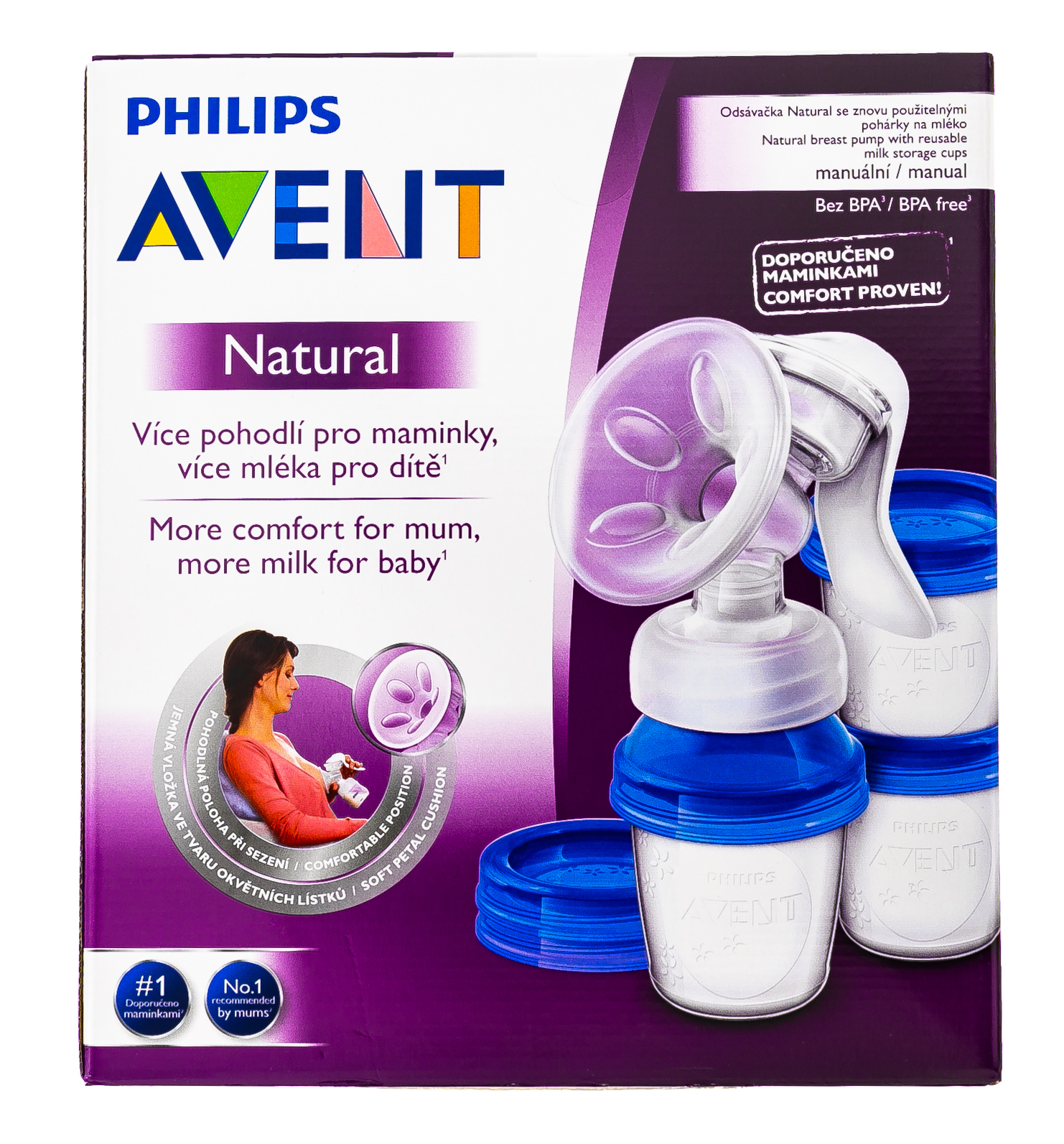 Авент Молокоотсос с контейнерами для хранения молока SCF330/13 (Avent, Молокоотсос) фото 1