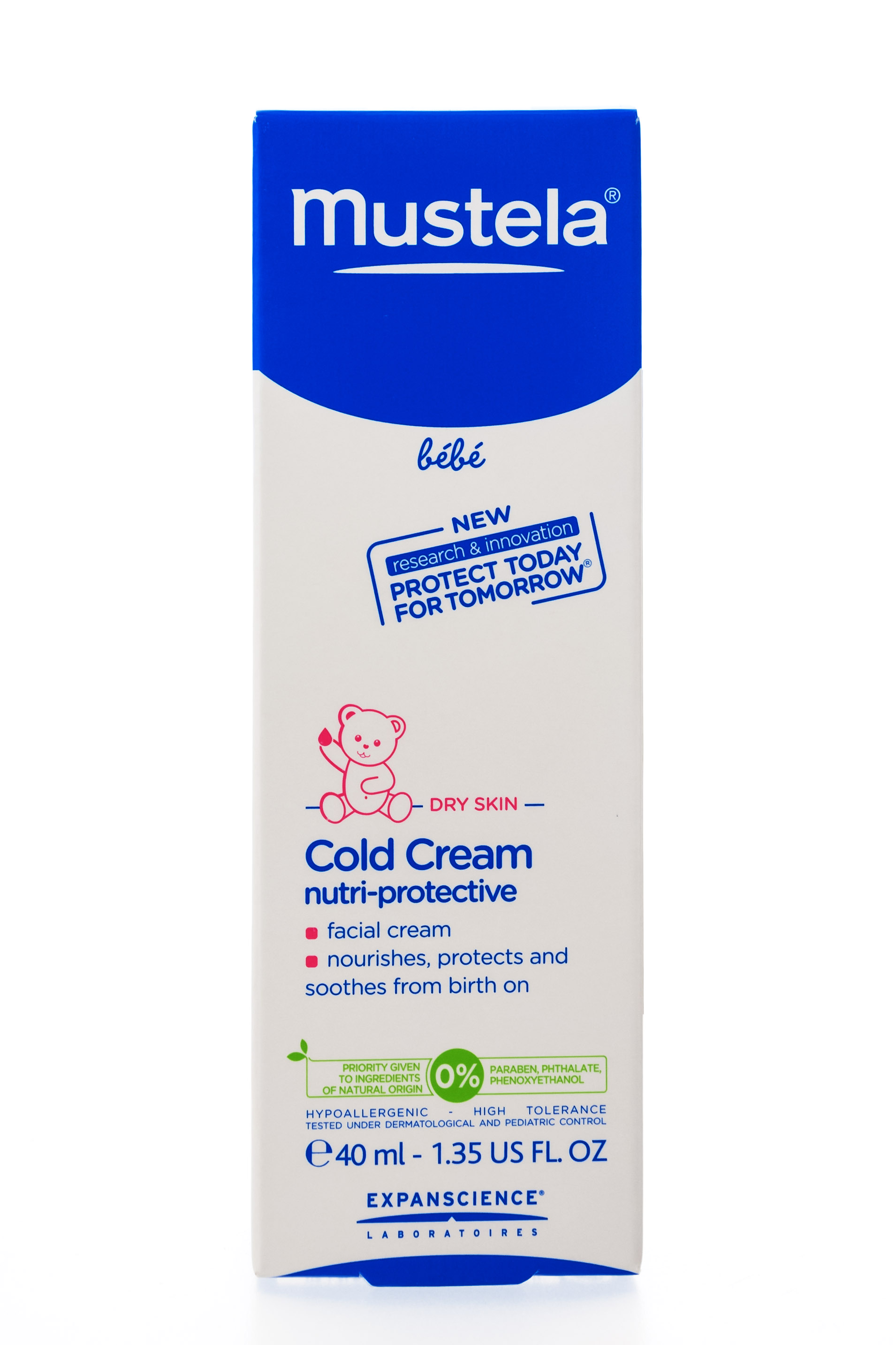 Мустела Питательный крем для лица с кольд-кремом 40 мл (Mustela, Bebe - защита кожи) фото 4