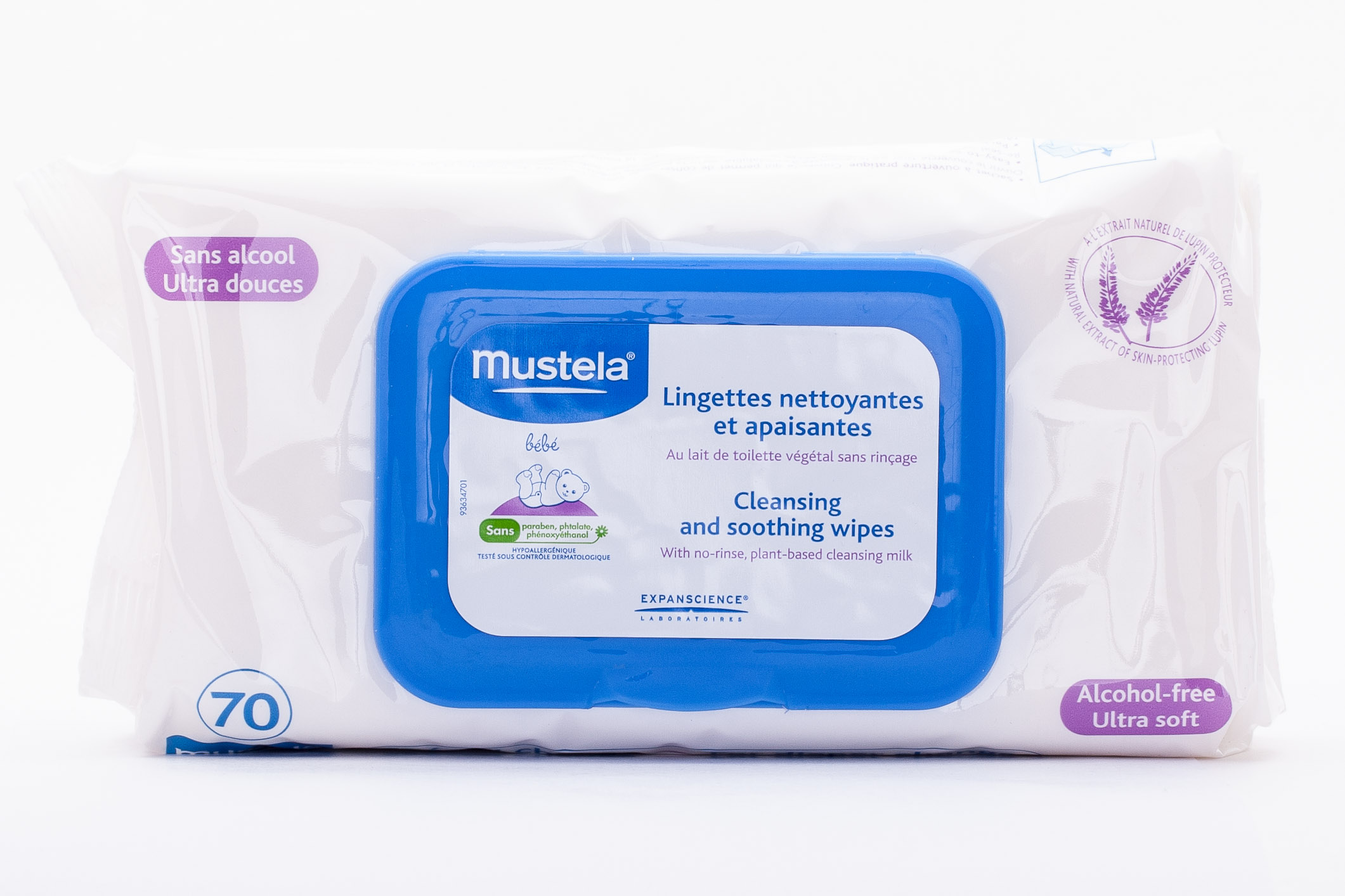 Мустела Салфетки влажные для тела Бебе (Mustela, Bebe - смена подгузников) фото 1