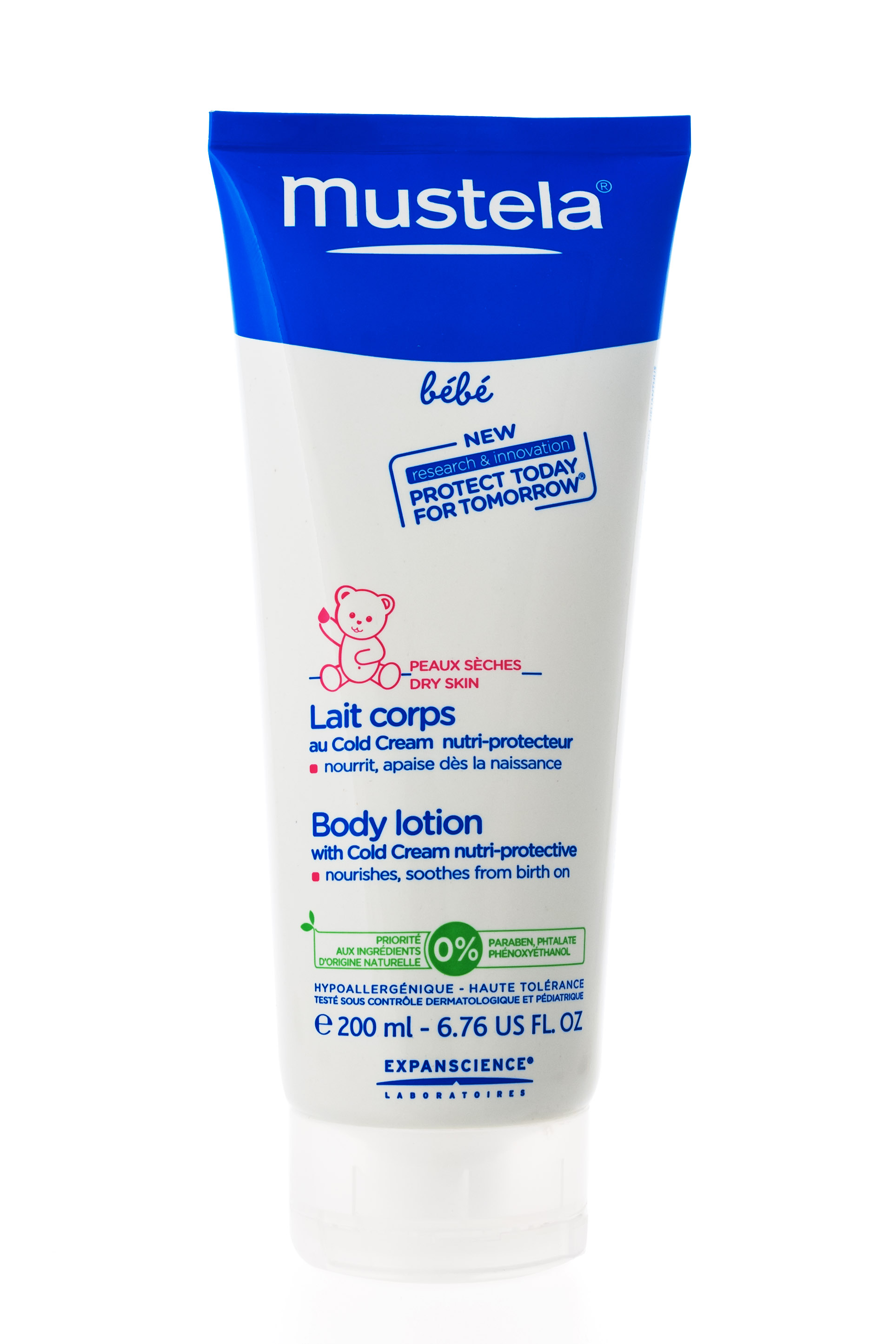 Мустела Молочко для тела защитное с кольд-кремом для детей всех возрастов 200 мл (Mustela, Bebe - защита кожи) фото 2