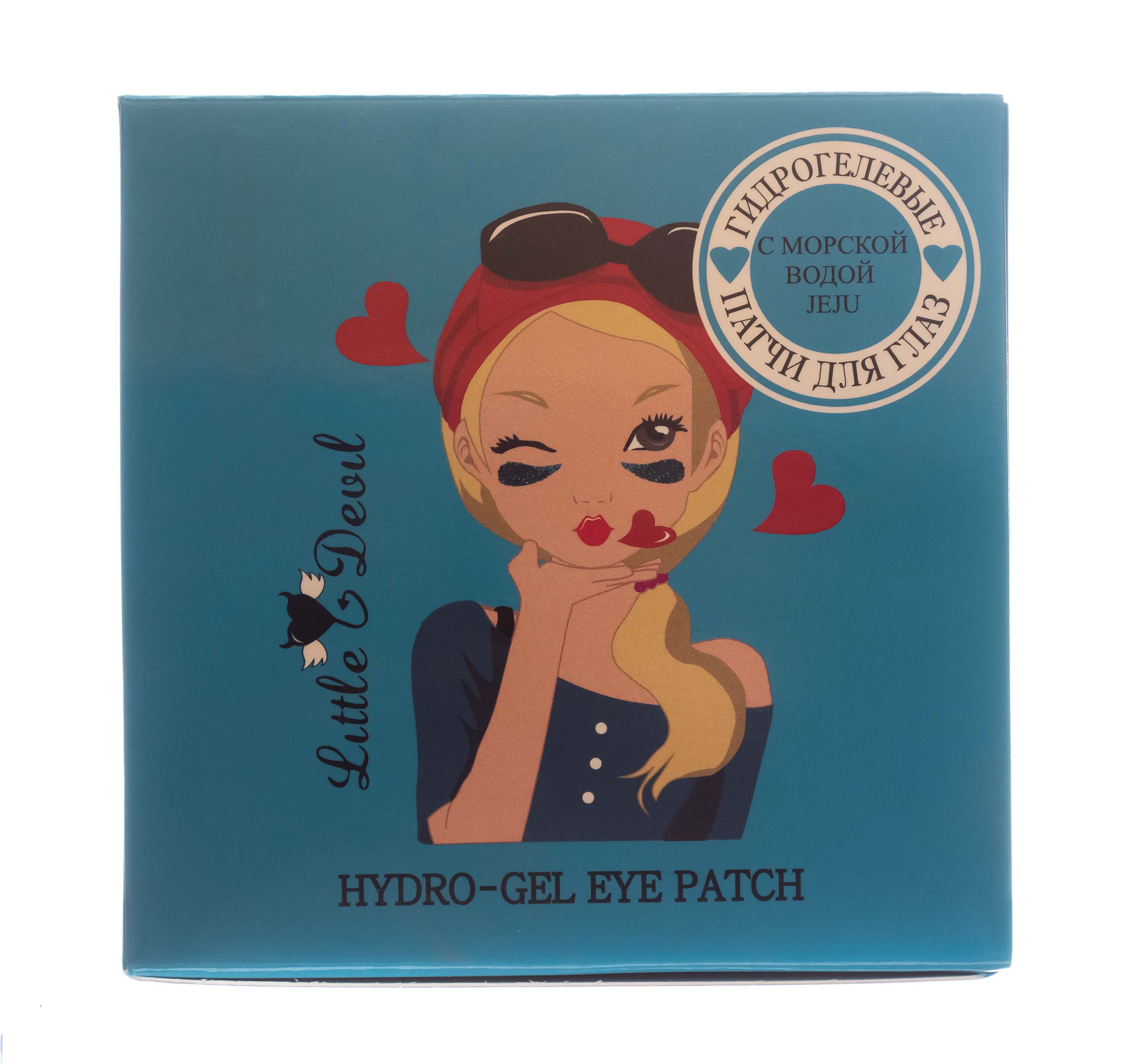 Литл Девил Гидрогелевые патчи с морской водой 60 шт (Little Devil, Патчи для глаз) фото 1