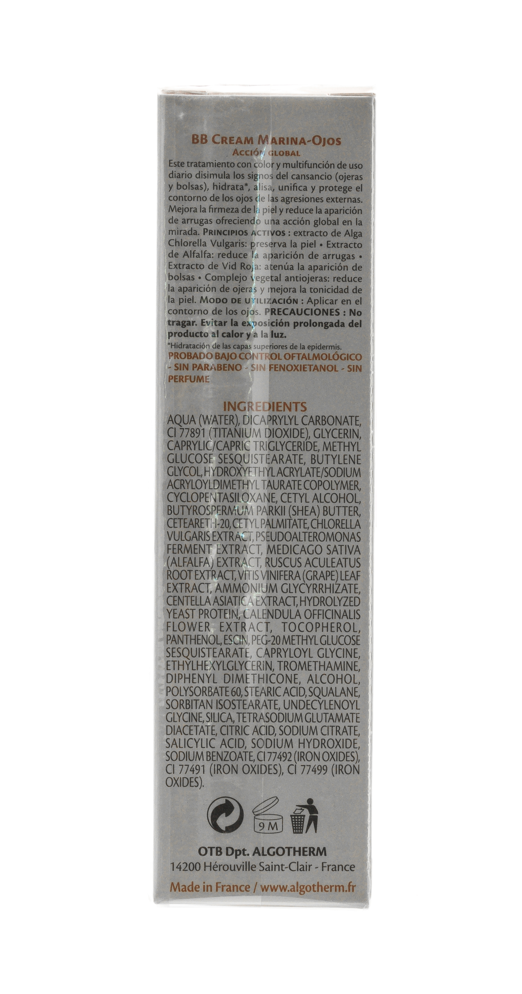 Альготерм ВВ Морской крем для глаз  15 мл (Algotherm, AlgoRegard) фото 2