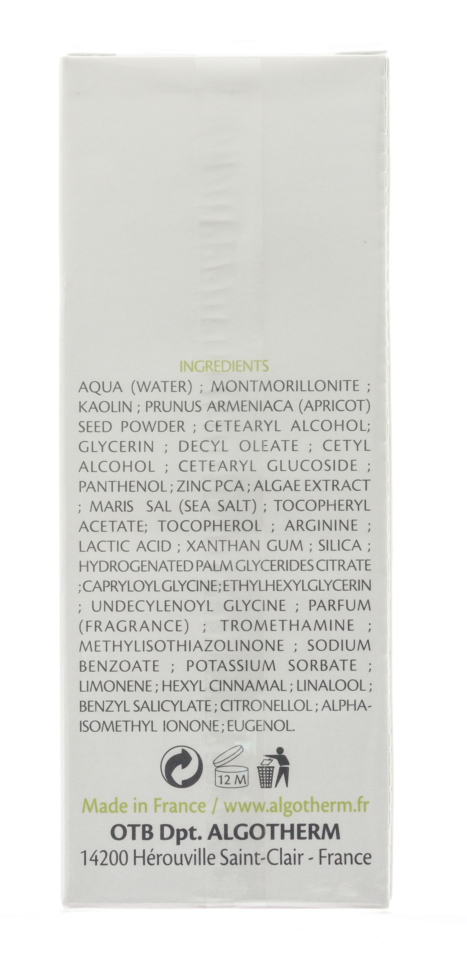 Альготерм Очищающая маска-эксфолиант  50 мл (Algotherm, AlgoЕssential) фото 2