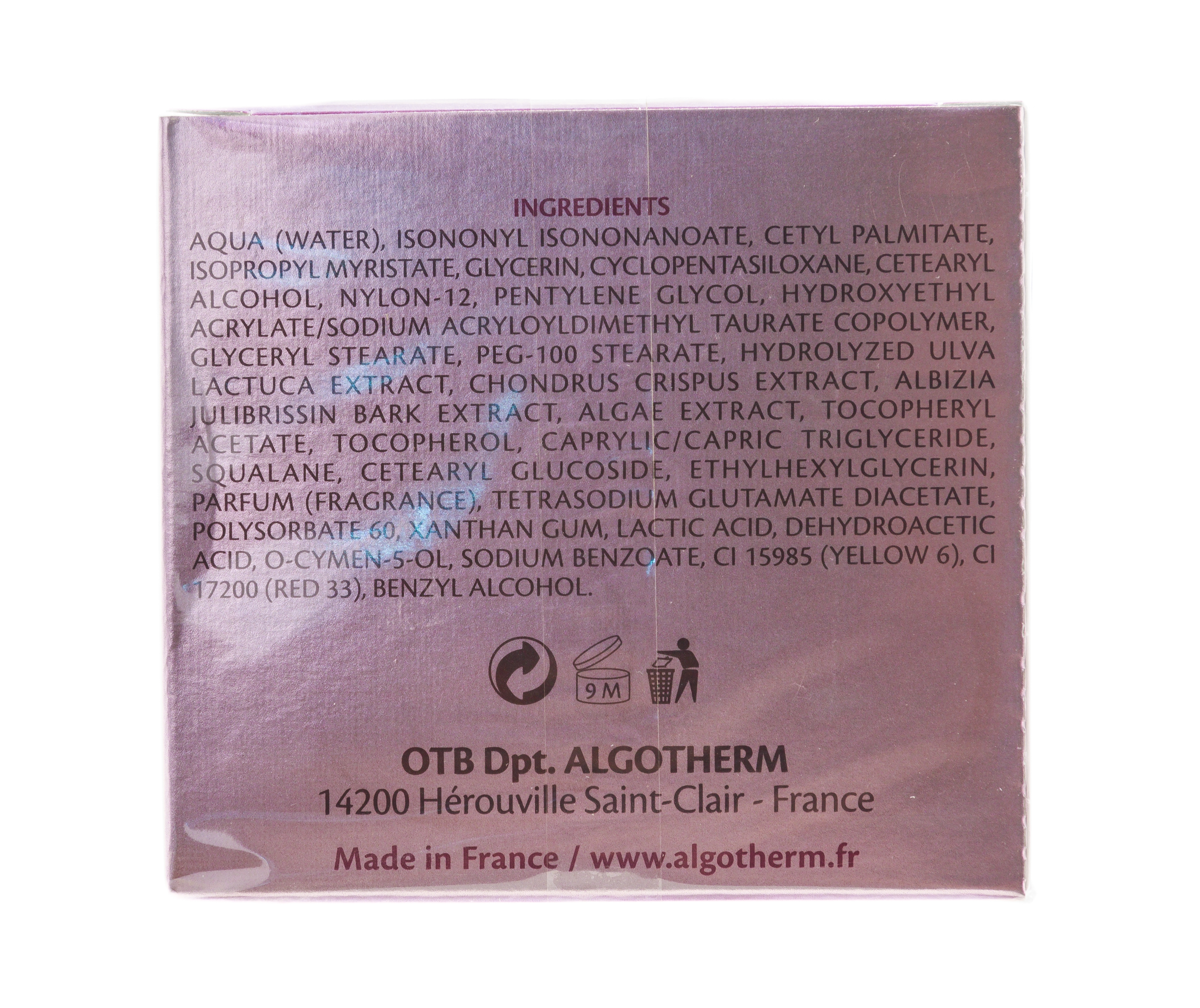 Альготерм Омолаживающий крем-лифтинг  50 мл (Algotherm, AlgoTime Expert) фото 3