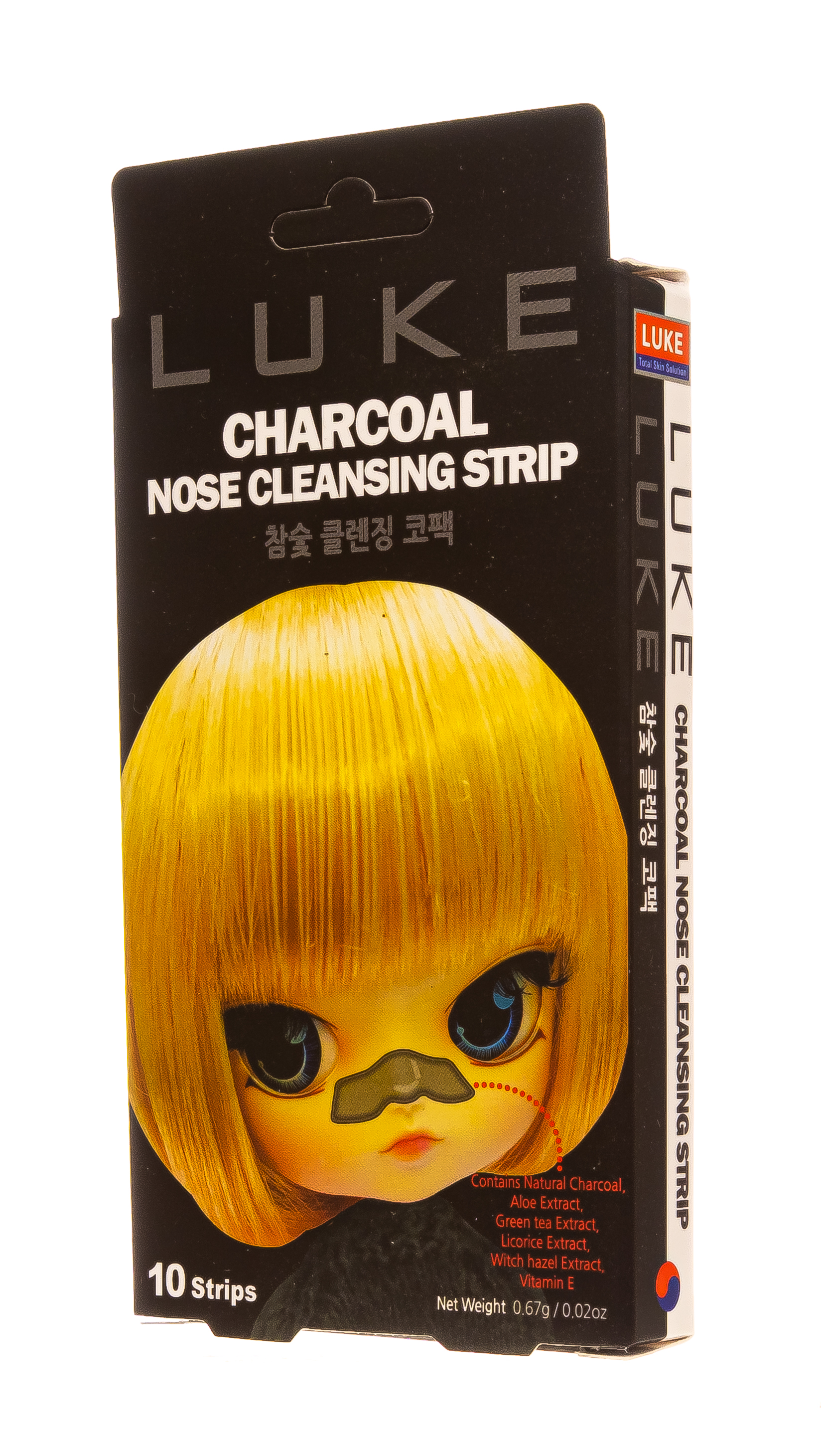 4Скин Очищающие от черных точек угольные полоски, 10 шт. (4Skin, Luke) фото 2