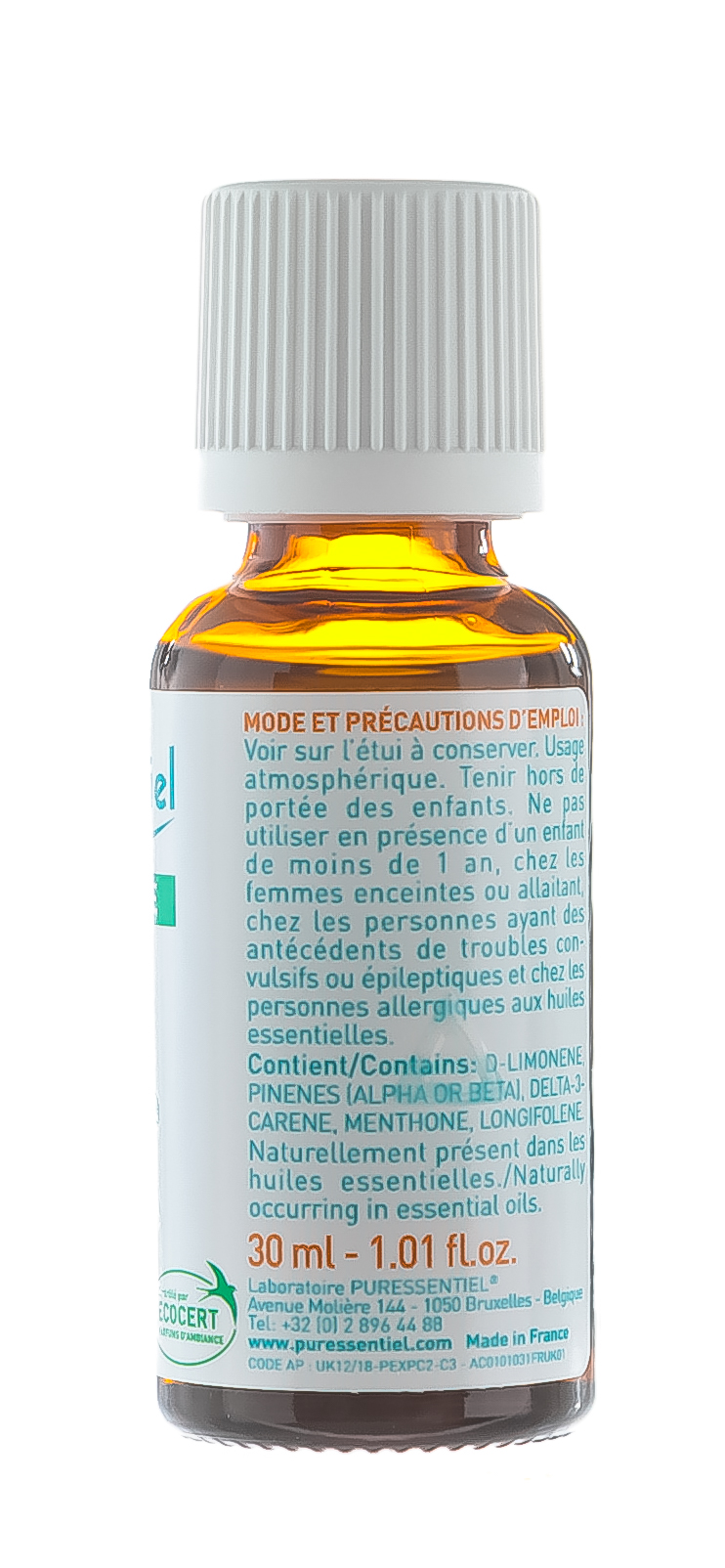 Пюресансьель Комплекс эфирных масел легкое дыхание 30 мл (Puressentiel, Отдых и Релакс) фото 8