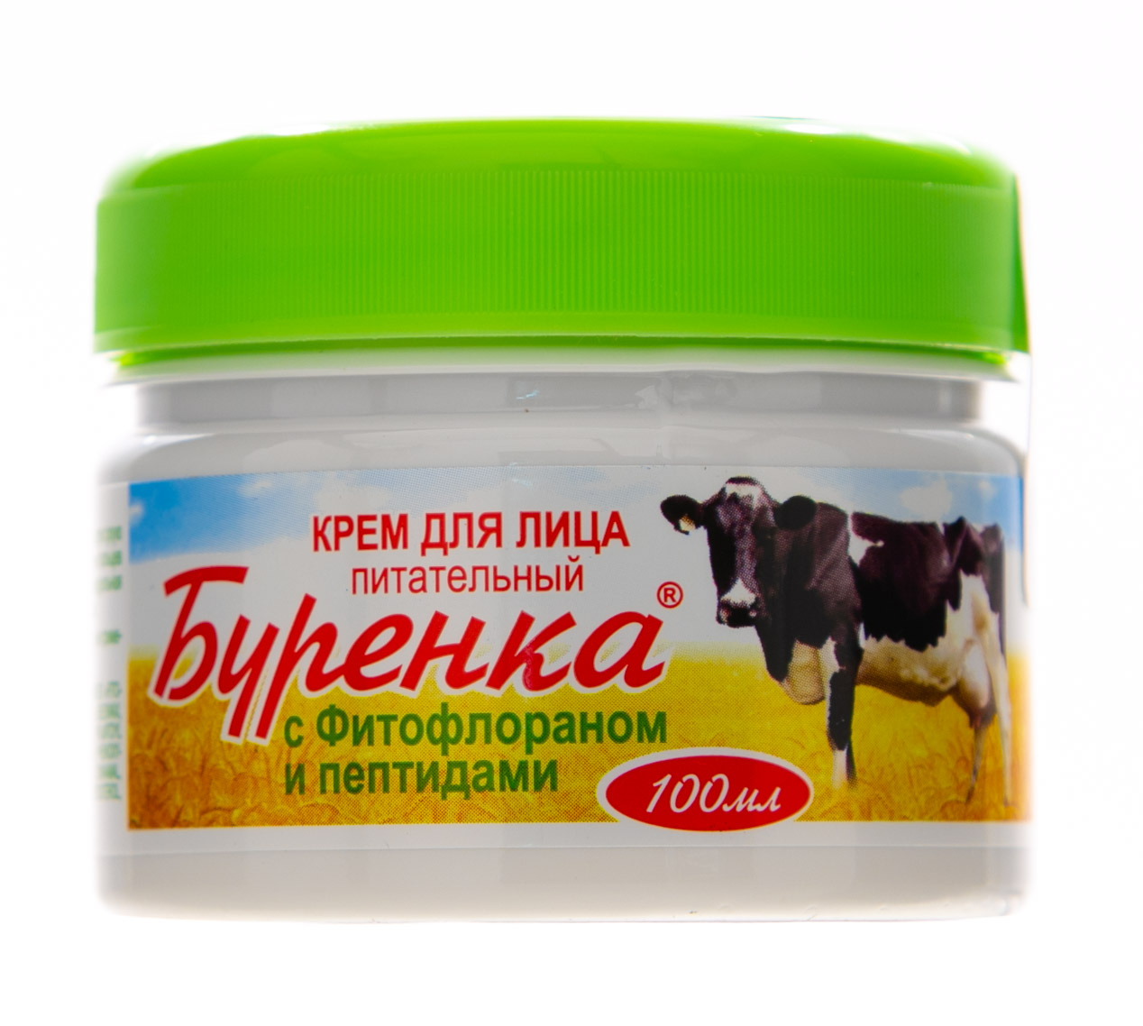 Лошадиная сила Буренка крем для лица питательный с фитофлораном и пептидами 100 мл (Лошадиная сила, Средства для ухода) фото 1