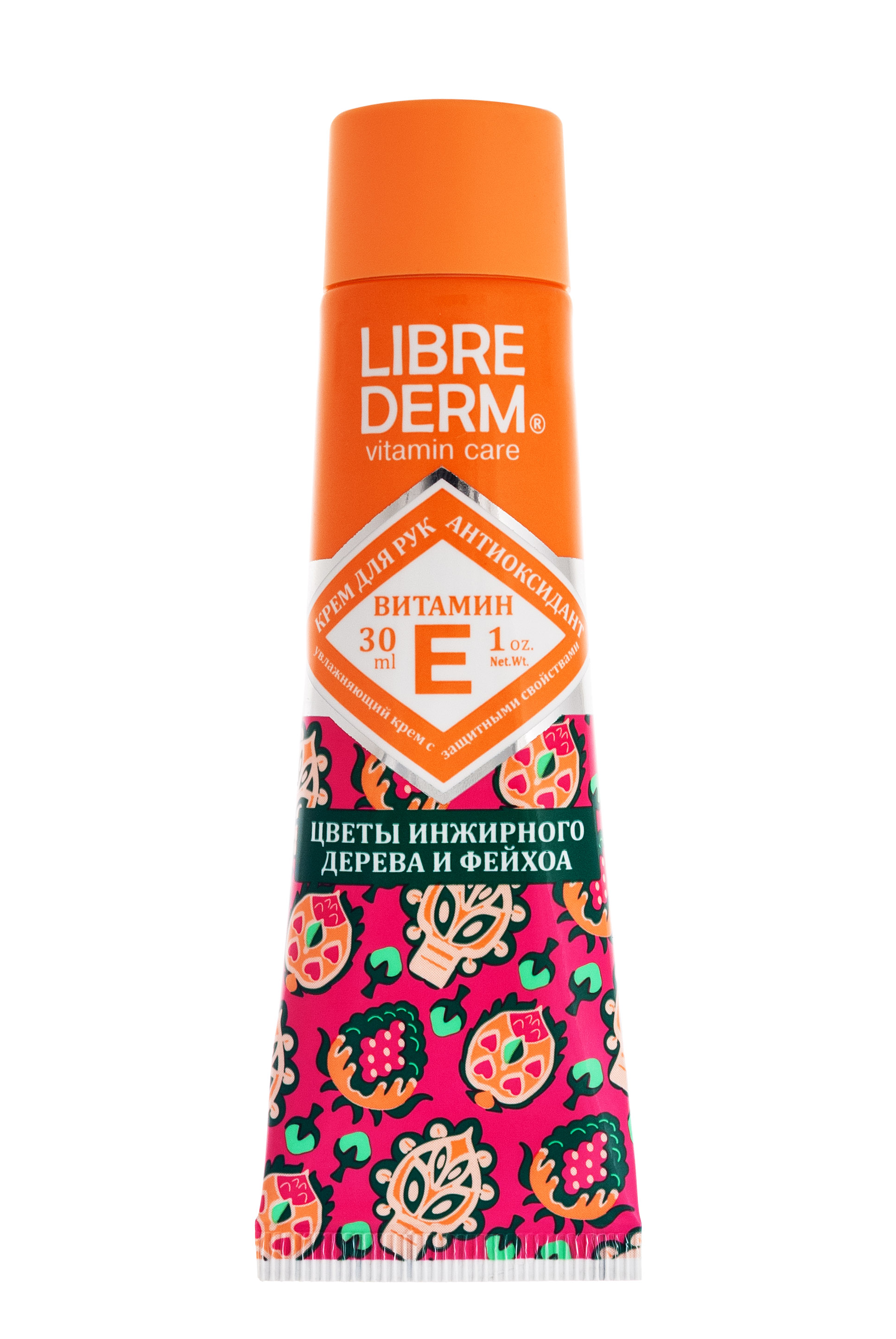 Либридерм Витамин Е крем-антиоксидант для рук Цветы инжирного дерева и фейхоа 30 мл (Librederm, Витамин Е) фото 1