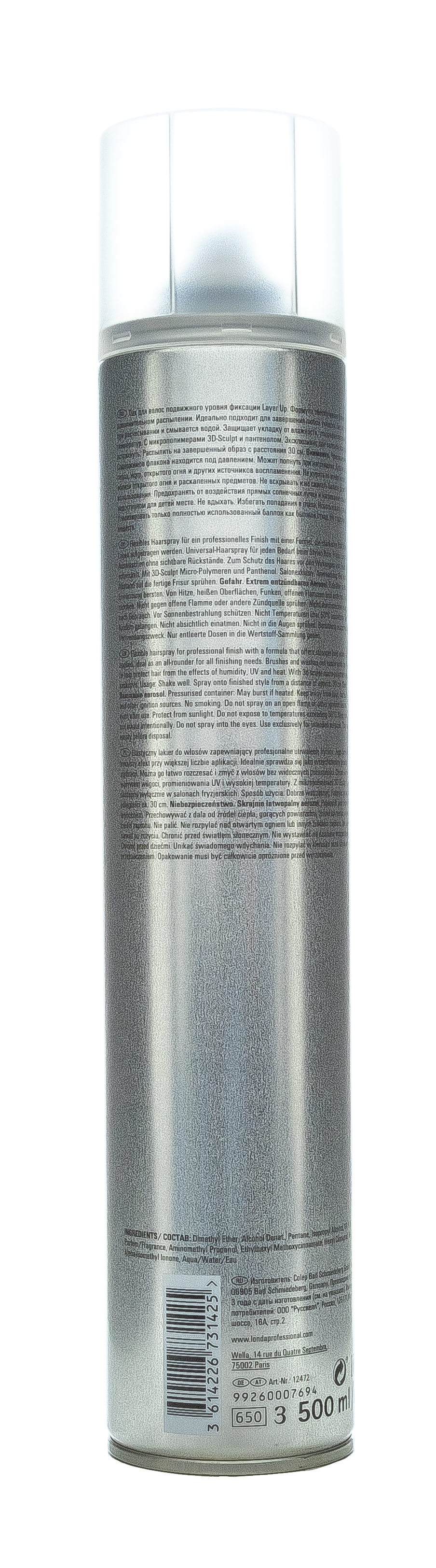 Лонда Профессионал Лак для волос подвижной фиксации Layer Up, 500 мл (Londa Professional, Укладка и стайлинг) фото 2