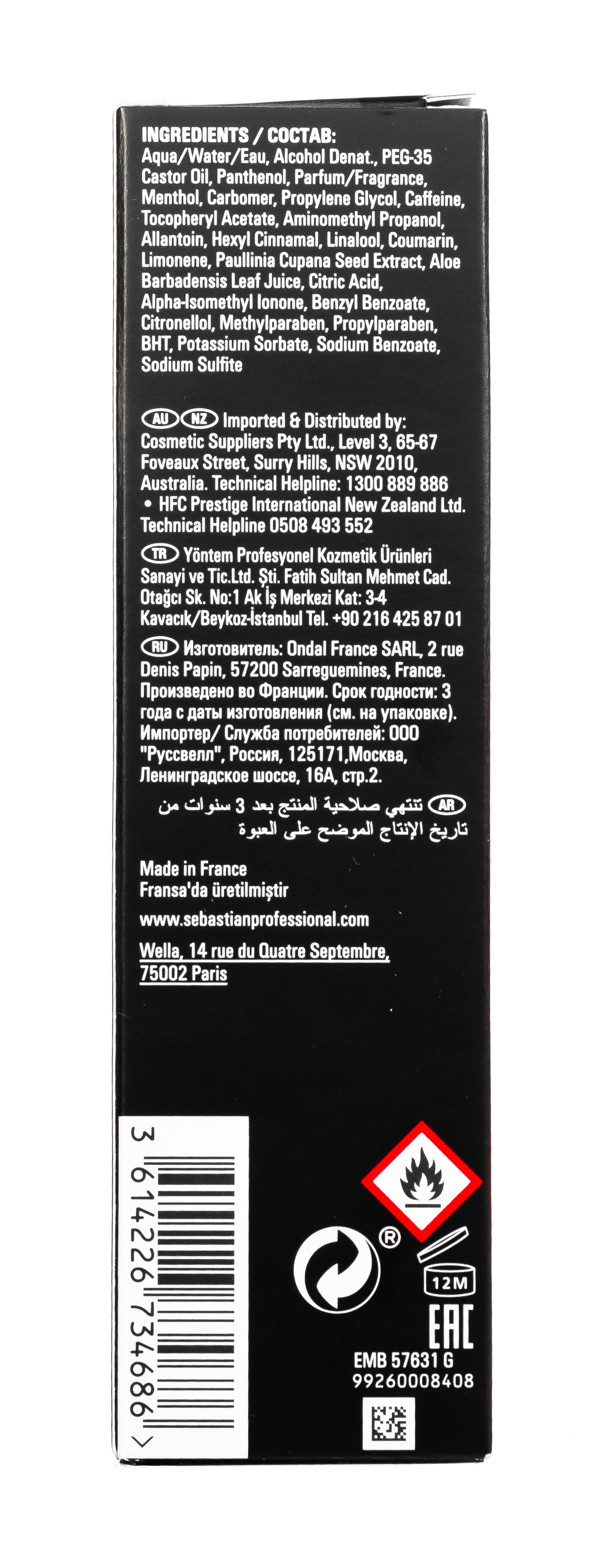 Себман Освежающий тоник, 100 мл (Sebman, Для волос) фото 4