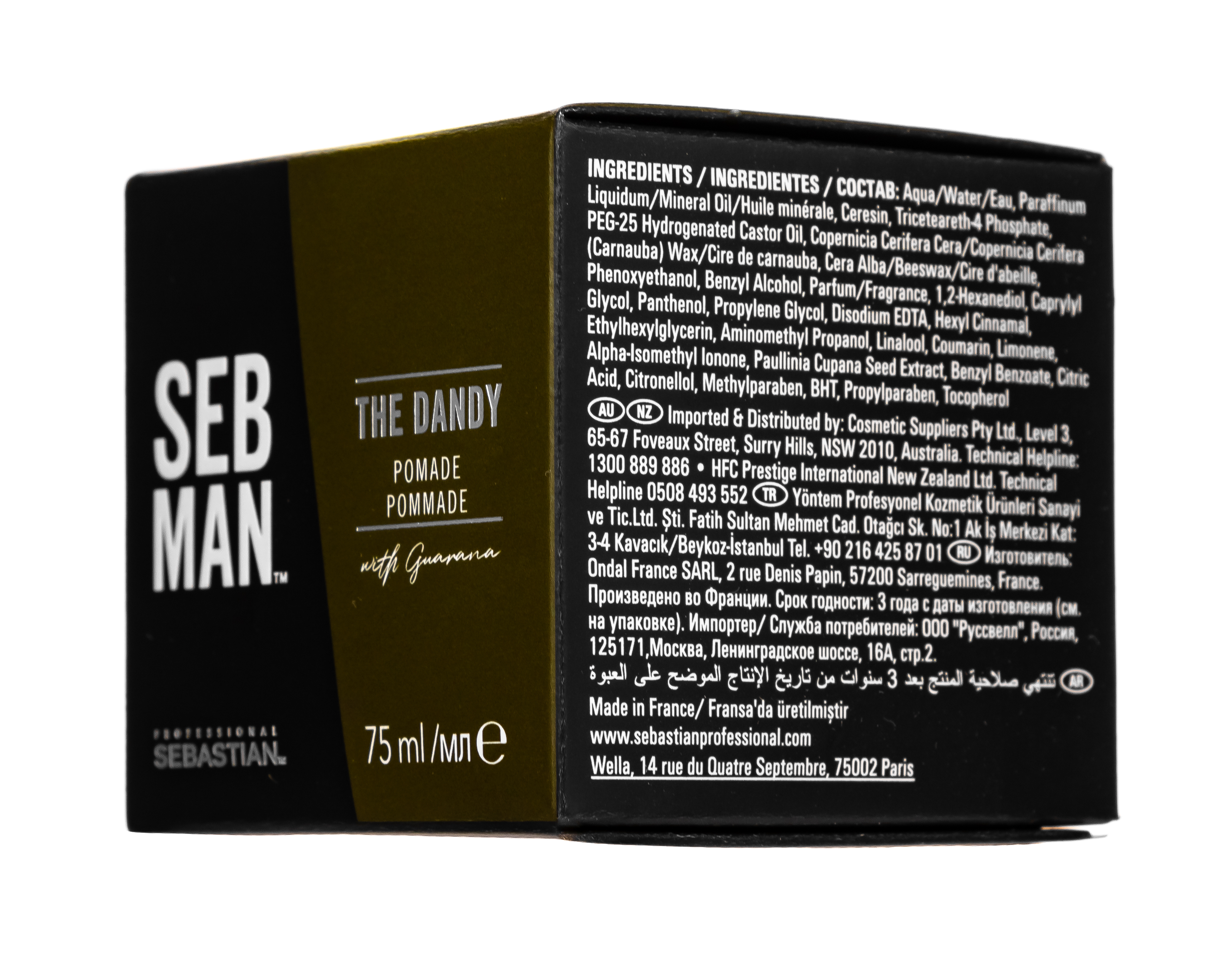 Себман Крем-воск для укладки волос легкой фиксации 75 мл (Sebman, Для волос) фото 2