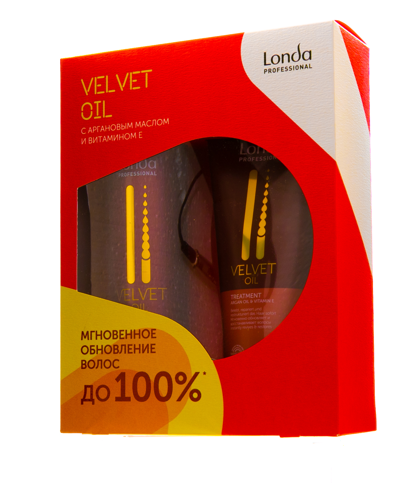 Лонда Профессионал Подарочный набор Velvet Oil: Шампунь, 250 мл + Маска, 200 мл (Londa Professional, Velvet Oil) фото 0
