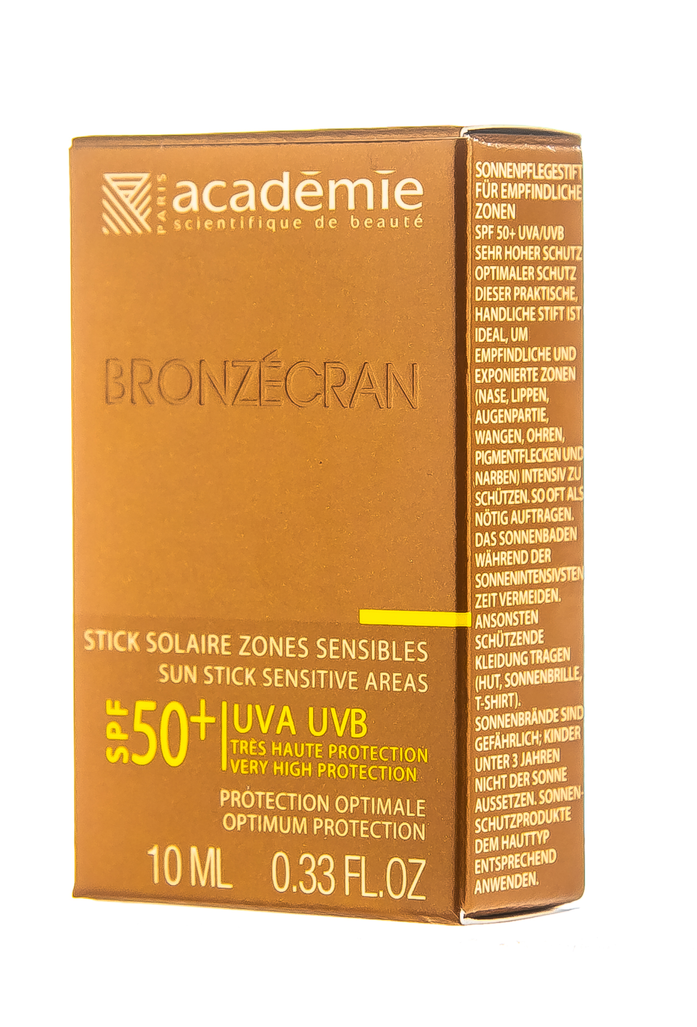 Академи Защитный карандаш для чувствительных зон SPF 50+ 10 мл (Academie, Bronzecran) фото 2