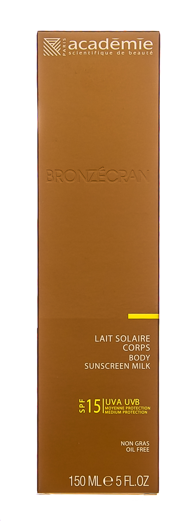 Академи Солнцезащитное молочко для тела SPF 15 'Body Sunscreen Milk SPF 15' 150 мл (Academie, Bronzecran) Академи Солнцезащитное молочко для тела SPF 15 'Body Sunscreen Milk SPF 15' 150 мл (Academie, Bronzecran) фото 1