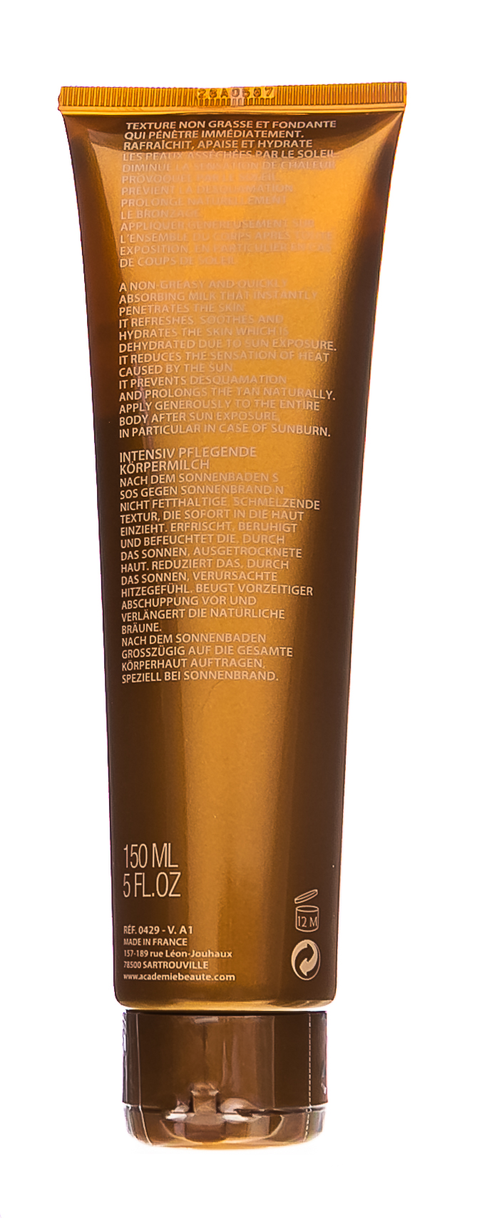 Академи Успокаивающее молочко для тела Body restorative Milk, 150 мл (Academie, Bronzecran) фото 7