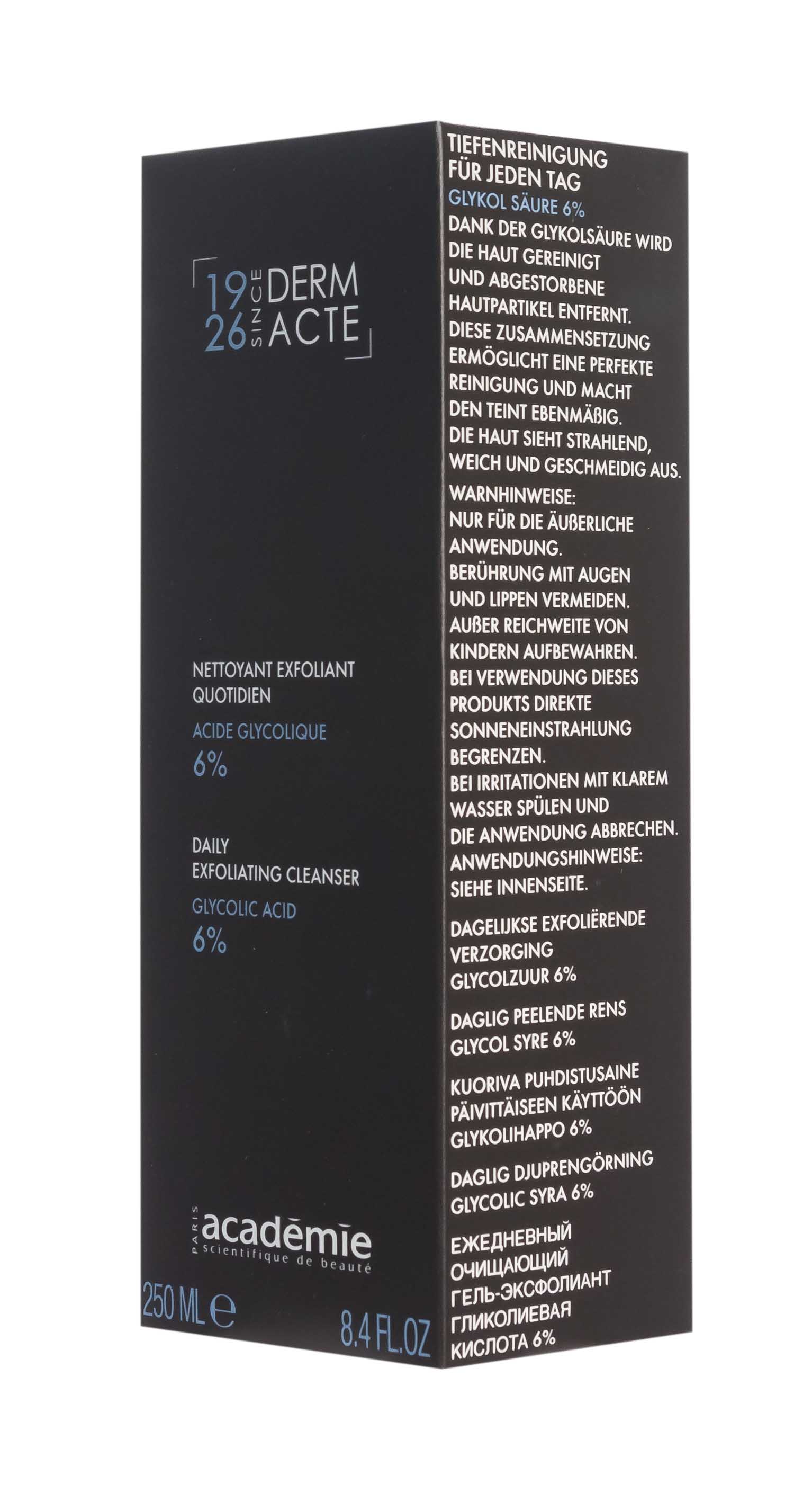 Академи Эмульсия - эксфолиант с гликолевой кислотой 6%, 250 мл (Academie, Derm Acte) фото 3