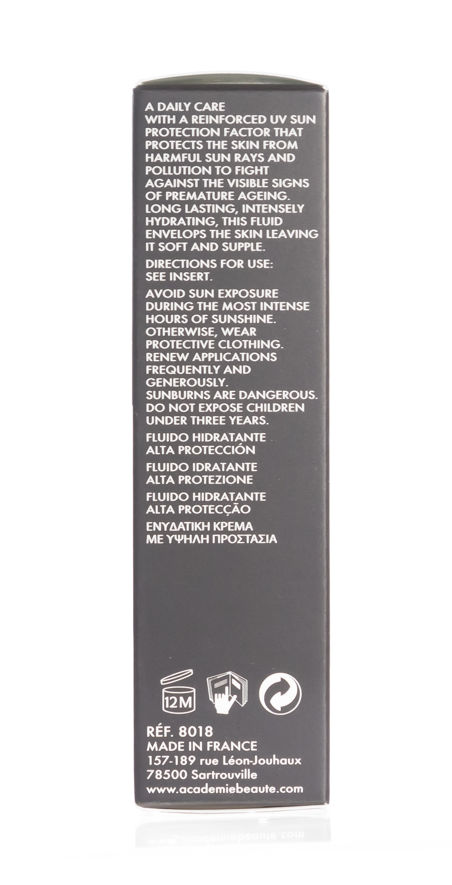 Академи Увлажняющая защитная эмульсия SPF 30+ Fluide Hydratanet Haute Protection, 40 мл (Academie, Derm Acte) фото 5