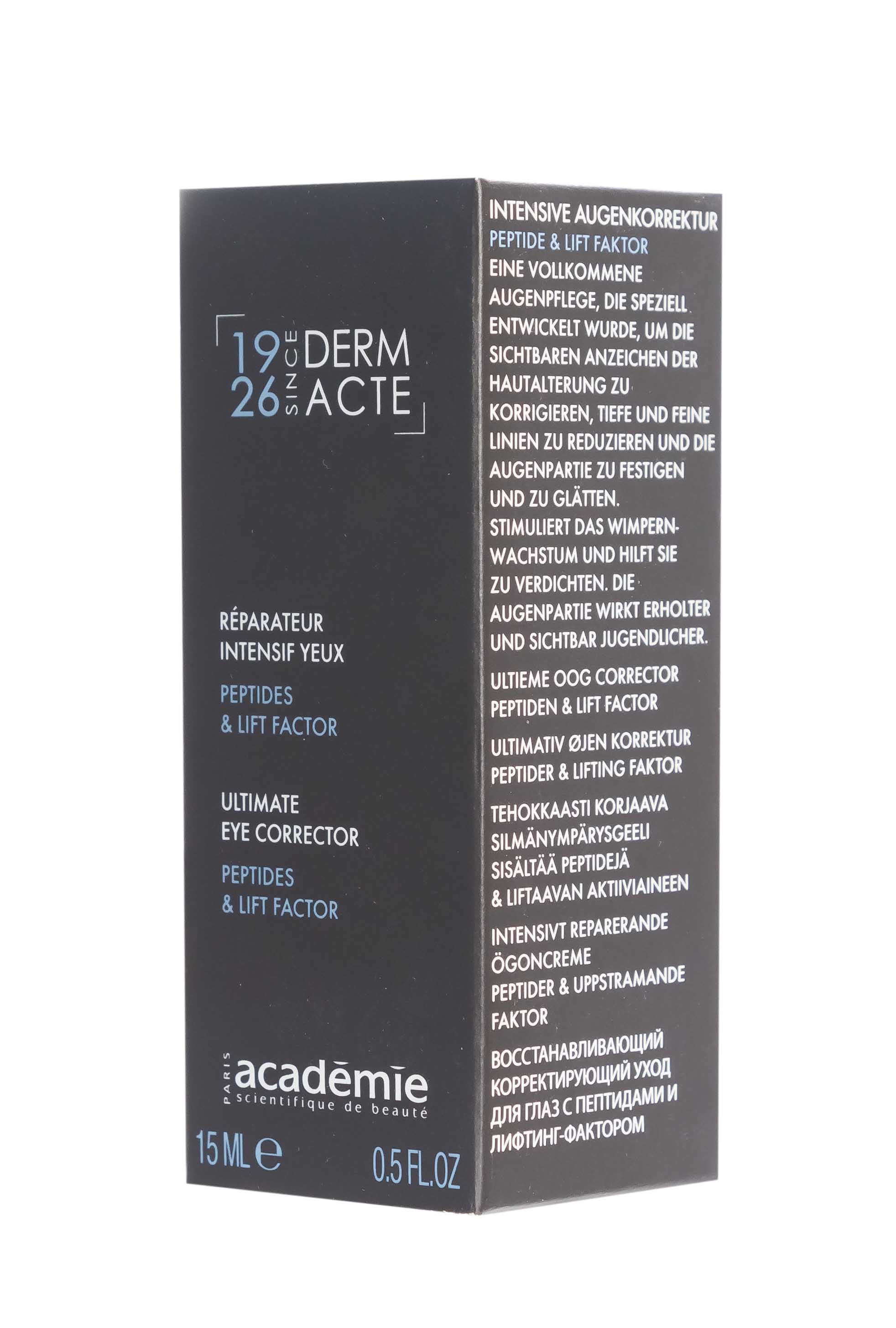 Академи Корректирующий уход для глаз с пептидами Reparateur Intensif Yeux, 15 мл (Academie, Derm Acte) фото 2
