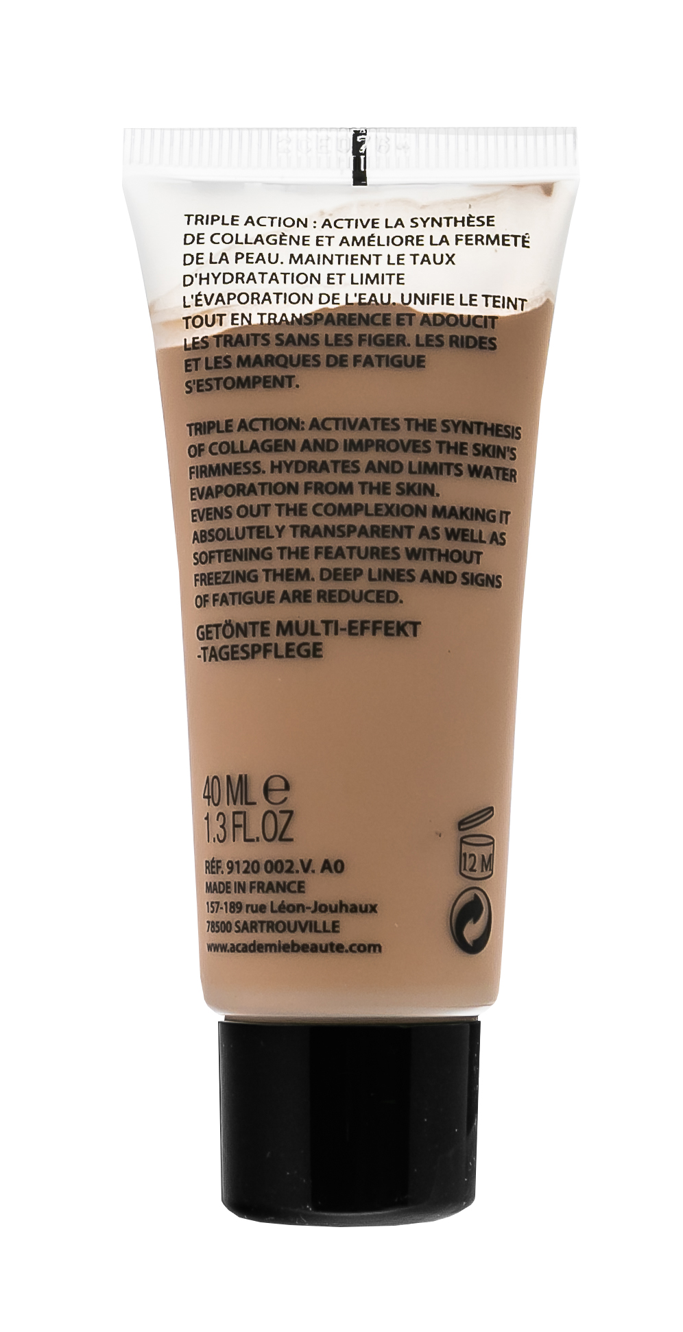 Академи Тональный крем мульти-эффект № 2 Розовый 40 мл (Academie, Academie Make-up) фото 7