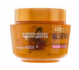 Loreal Paris Маска для волос Роскошь 6 масел питательная, 300 мл. фото