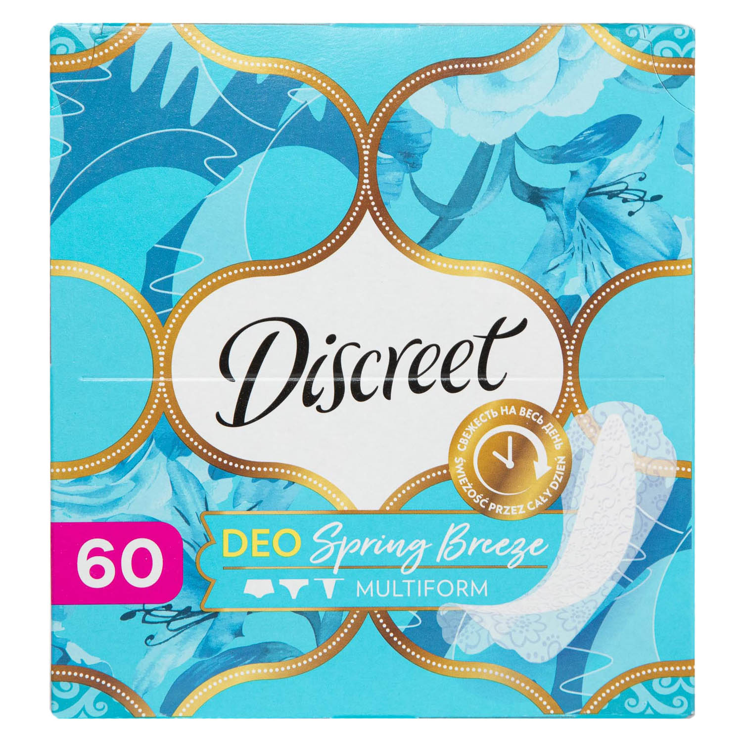 Discreet Женские гигиенические прокладки на каждый день Deo Spring Breeze Multiform, 60 шт (Discreet, Deo Весенний бриз)