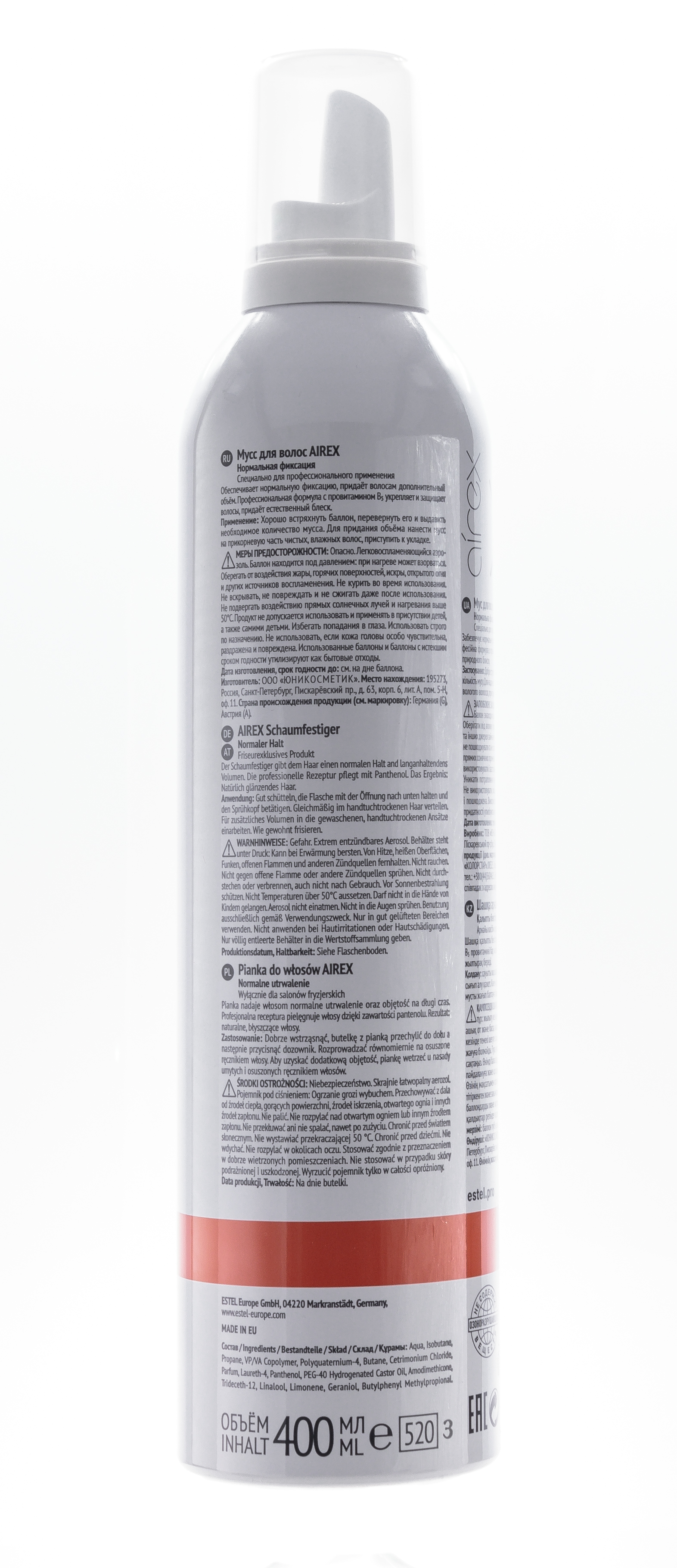 Эстель Мусс для волос нормальной фиксации, 400 мл (Estel, Airex) фото 2