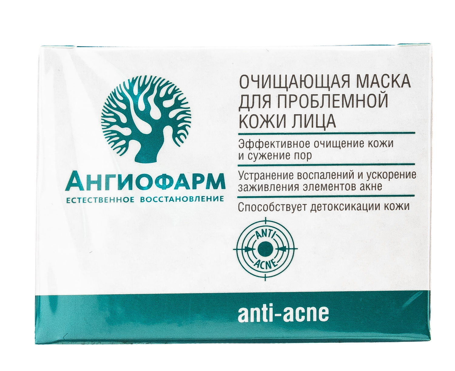 Очищающая маска для проблемной кожи лица 75 мл (Ангиофарм, Проблемная кожа)  Очищающая маска для проблемной кожи лица 75 мл (Ангиофарм, Проблемная кожа) фото 1